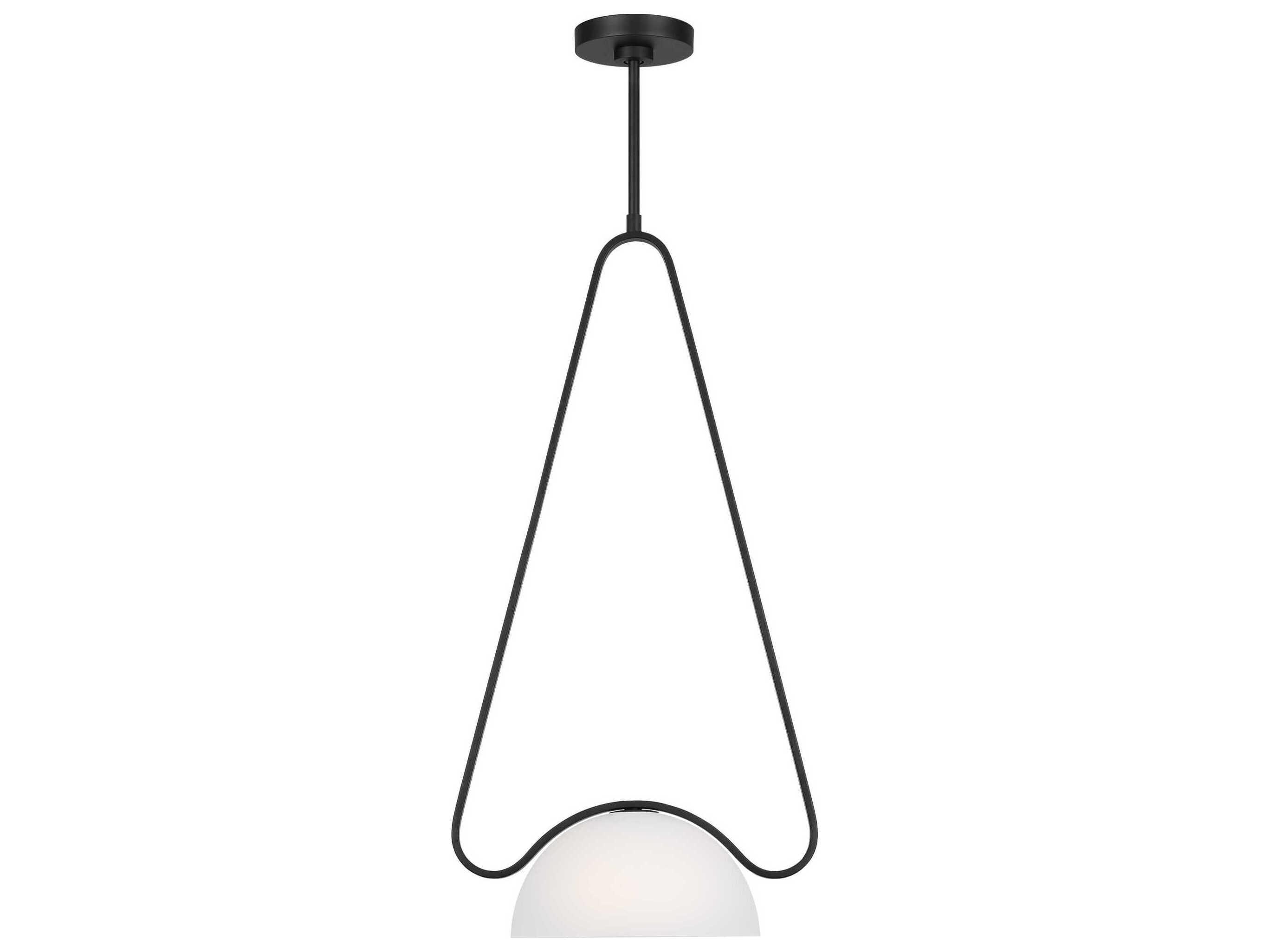 Visual Comfort Studio Nido 1-Light Midnight Black Mini Pendant