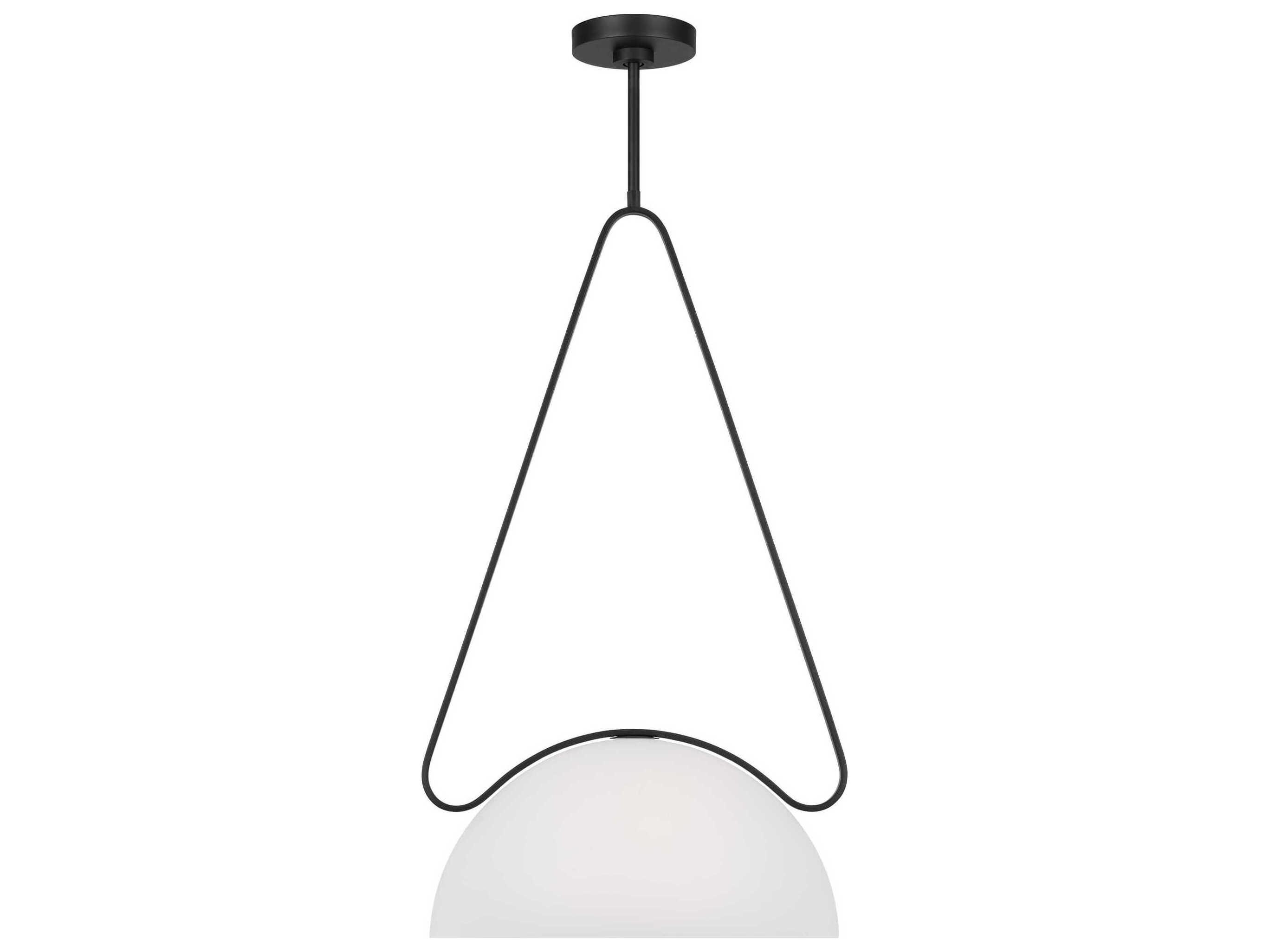 Visual Comfort Studio Nido 1-Light Midnight Black Pendant