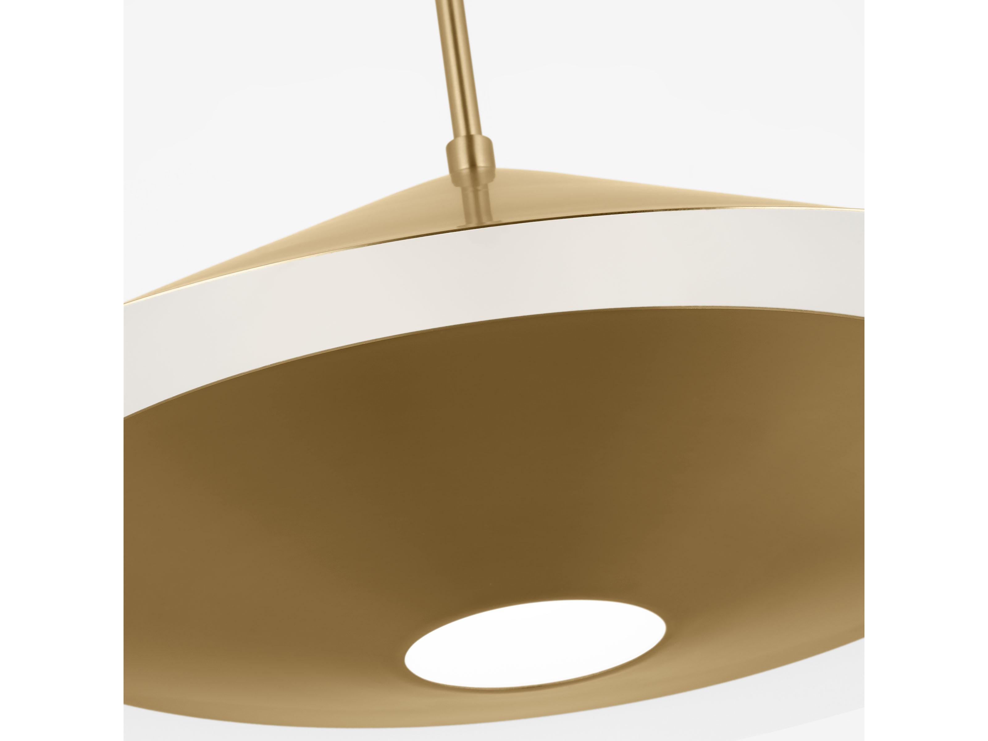 Visual Comfort Studio Echo 1-Light Burnished Brass Pendant