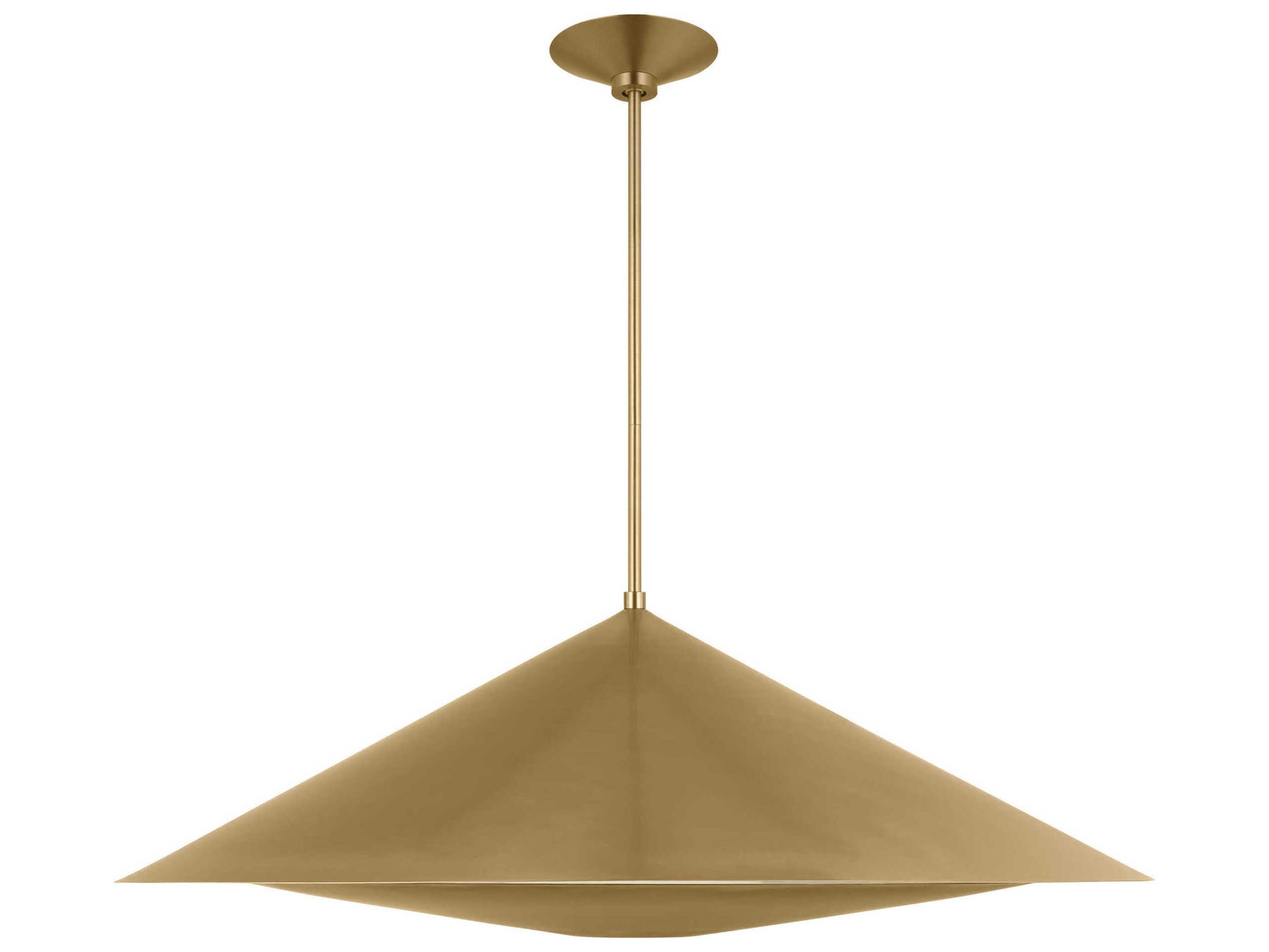 Visual Comfort Studio Echo 1-Light Burnished Brass Pendant