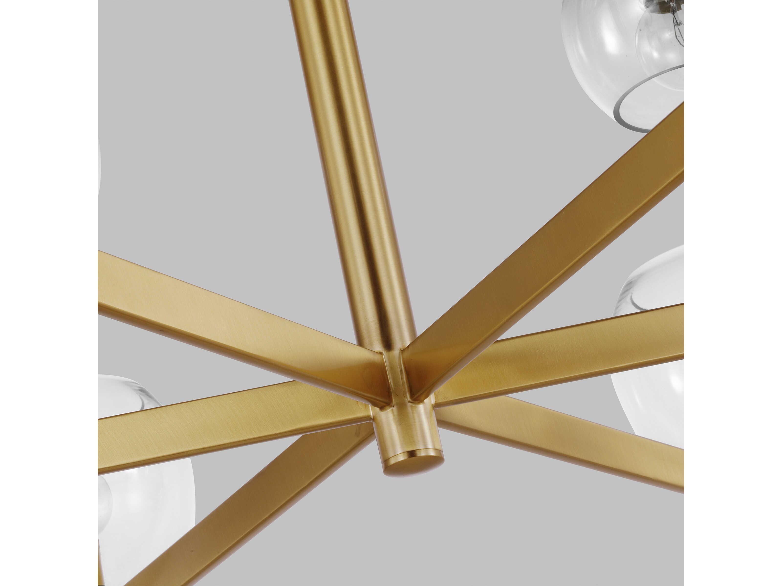 Visual Comfort Studio Londyn 18-Light Burnished Brass Tiered Chandelier