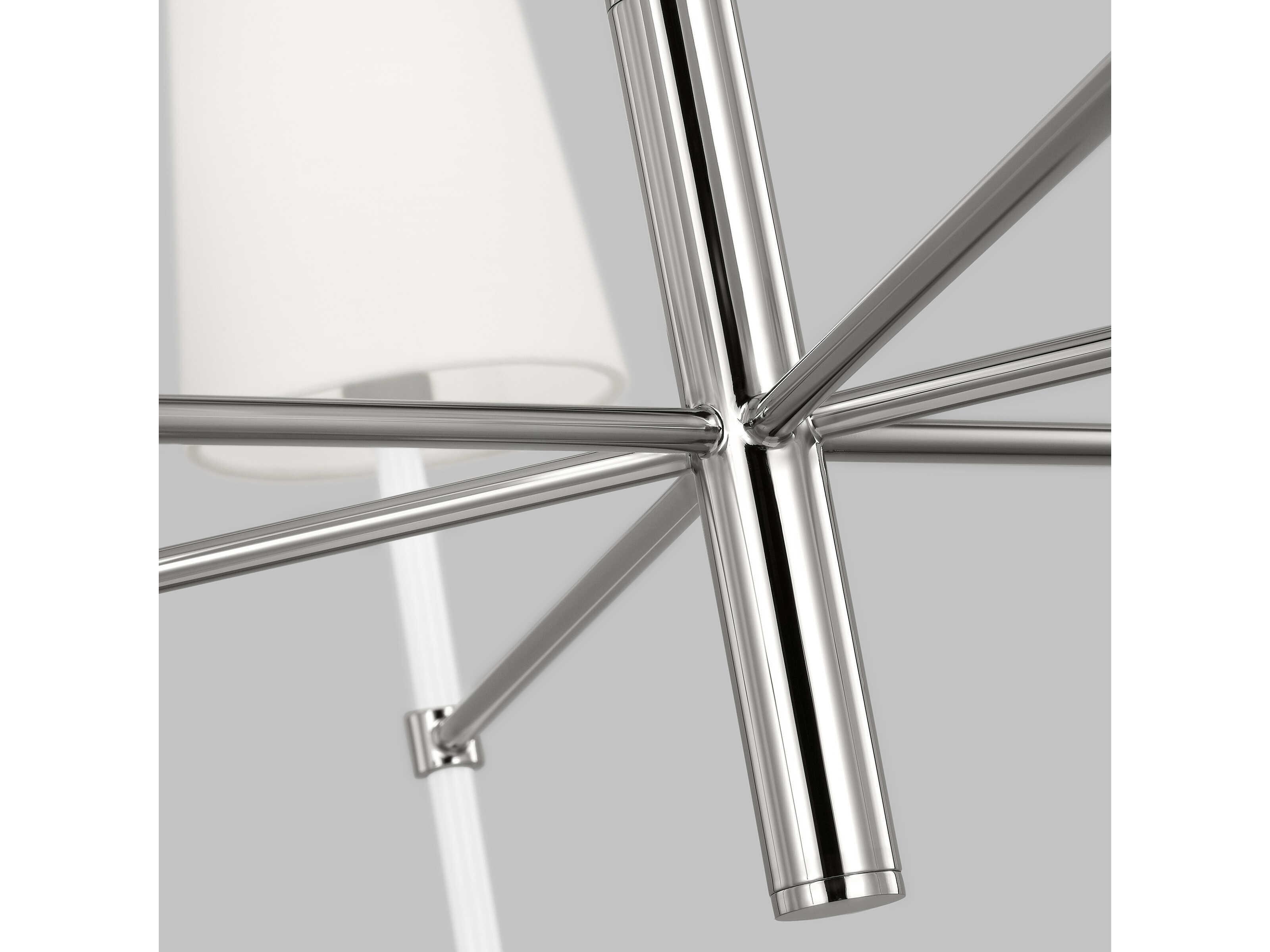 Visual Comfort Studio Monroe 6-Light Polished Nickel Chandelier