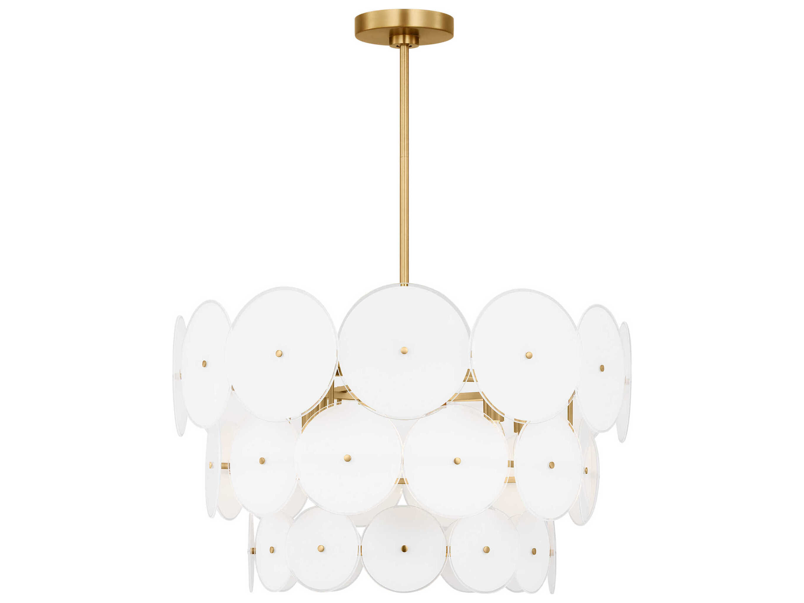 Visual Comfort Studio Emery 12-Light Burnished Brass Pendant