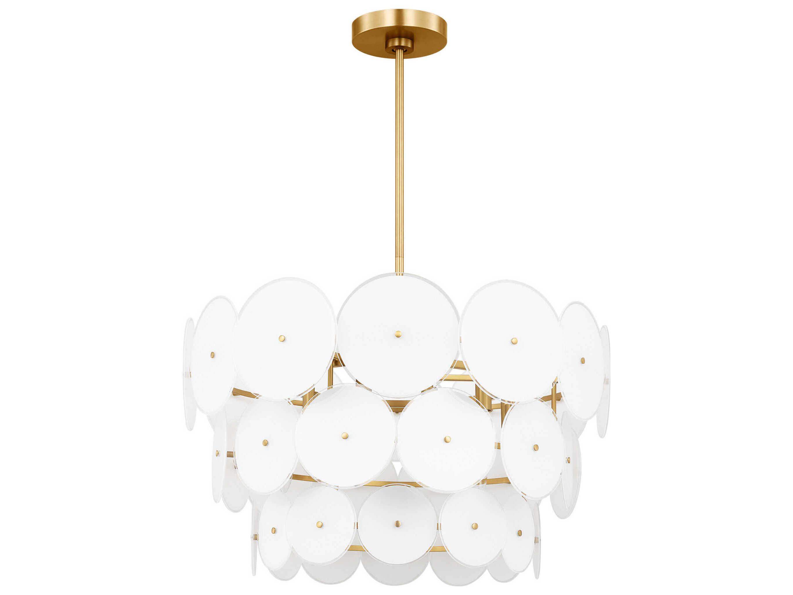 Visual Comfort Studio Emery 12-Light Burnished Brass Pendant