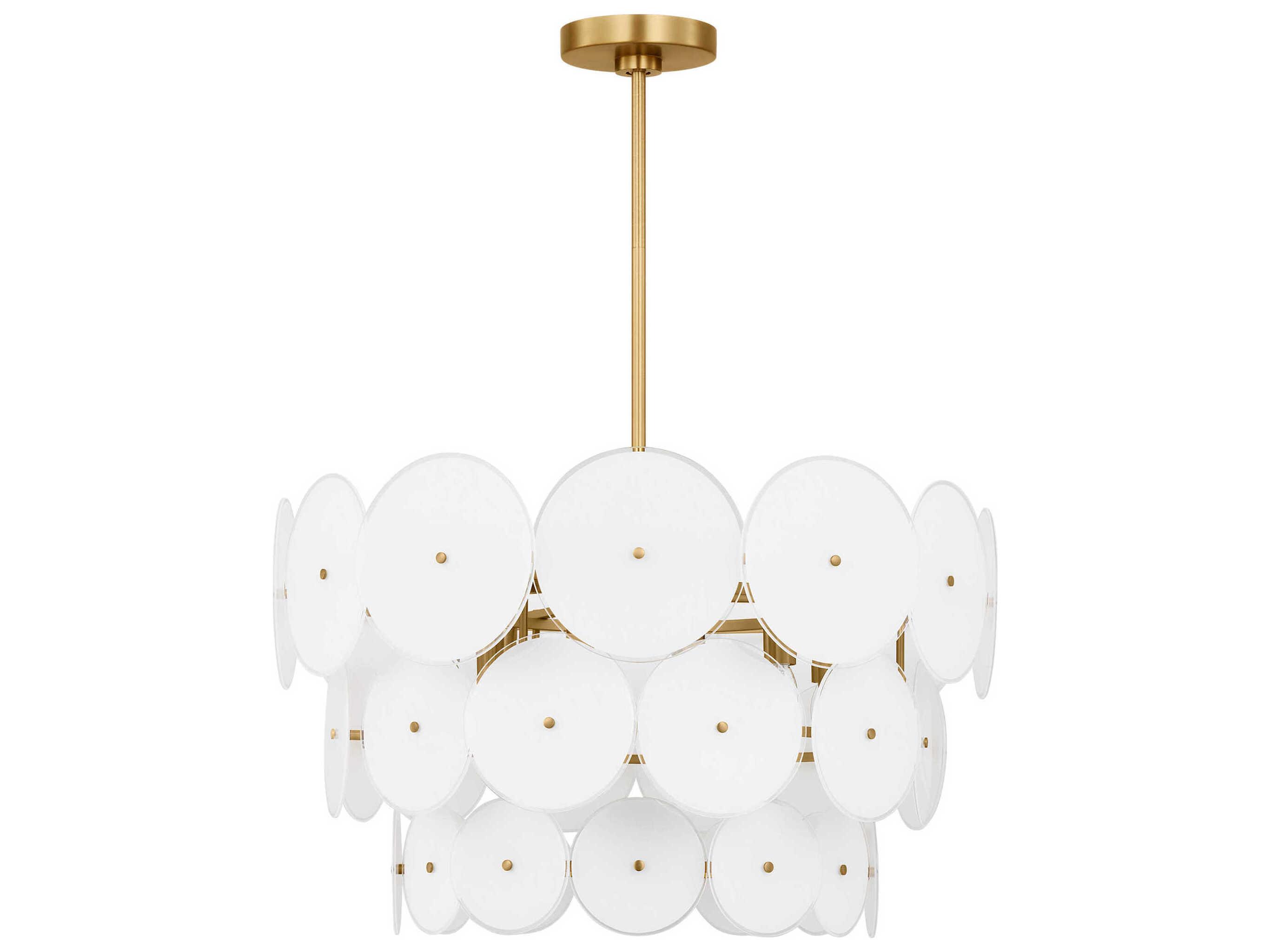 Visual Comfort Studio Emery 12-Light Burnished Brass Pendant