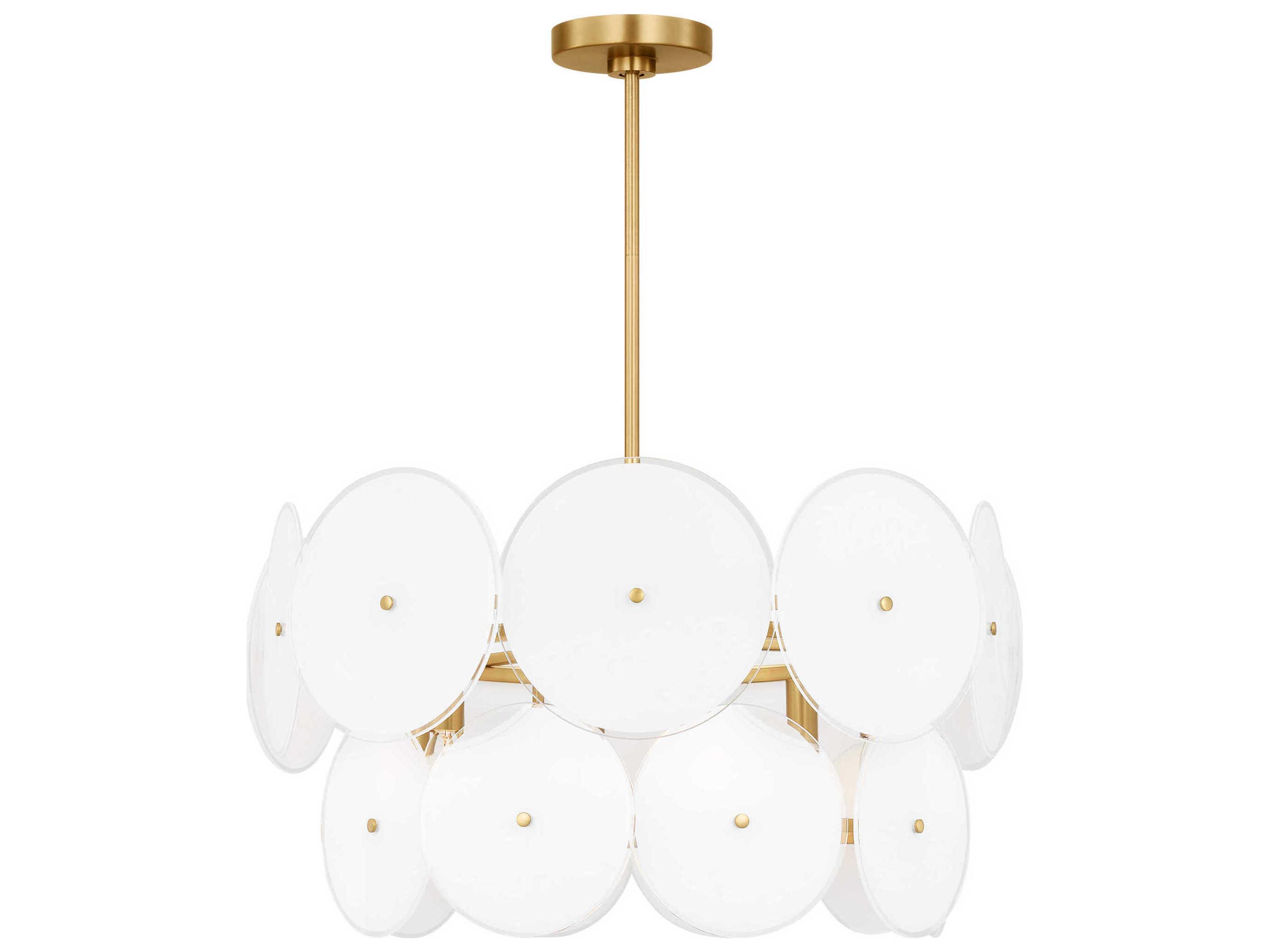 Visual Comfort Studio Emery 6-Light Burnished Brass Pendant