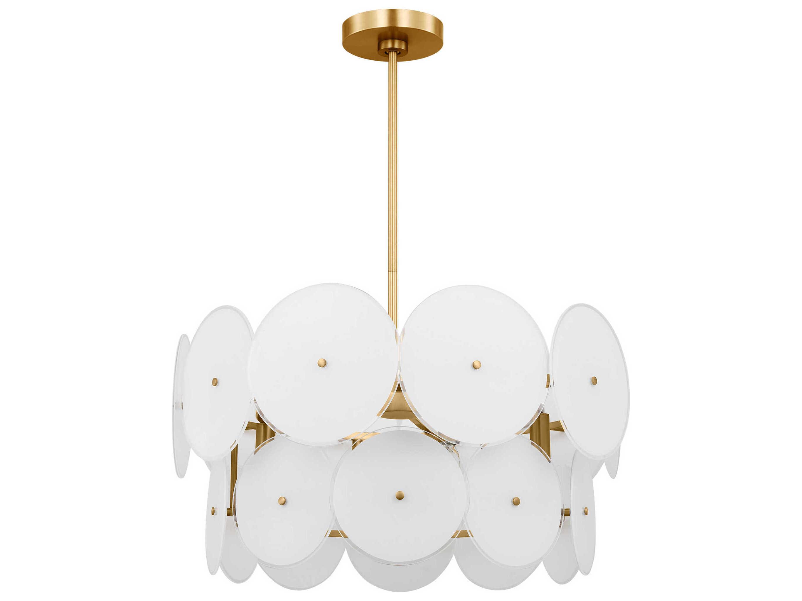 Visual Comfort Studio Emery 6-Light Burnished Brass Pendant