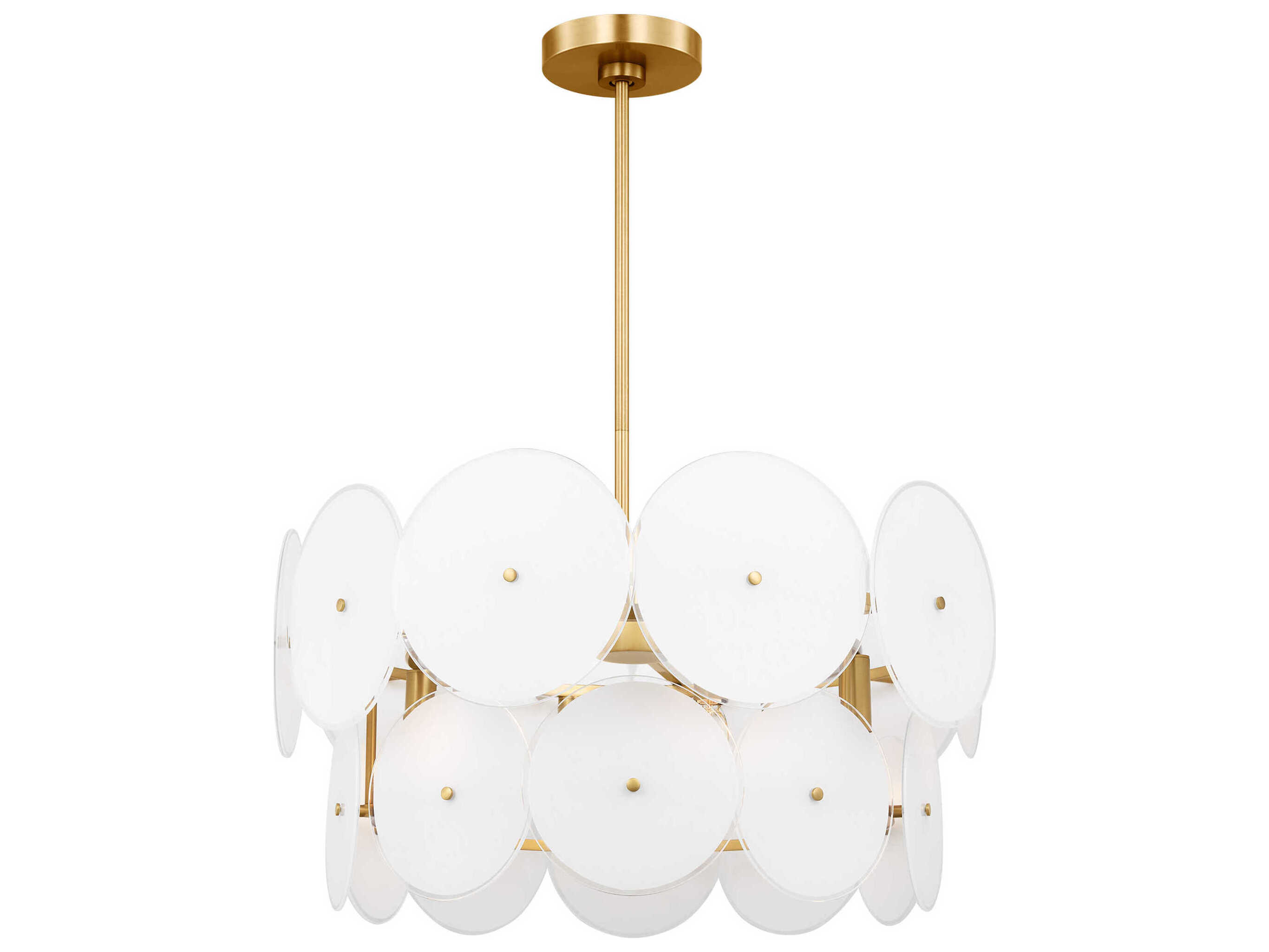 Visual Comfort Studio Emery 6-Light Burnished Brass Pendant