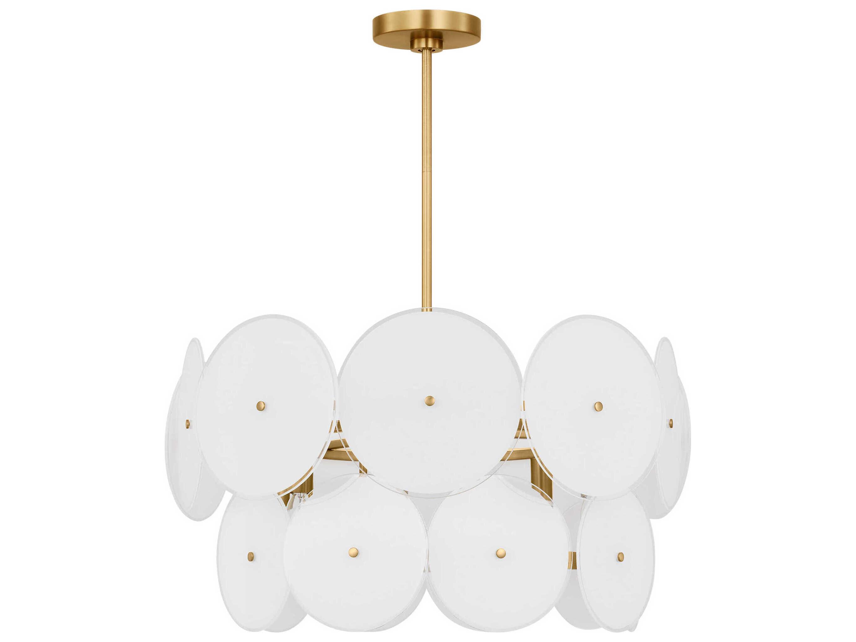Visual Comfort Studio Emery 6-Light Burnished Brass Pendant