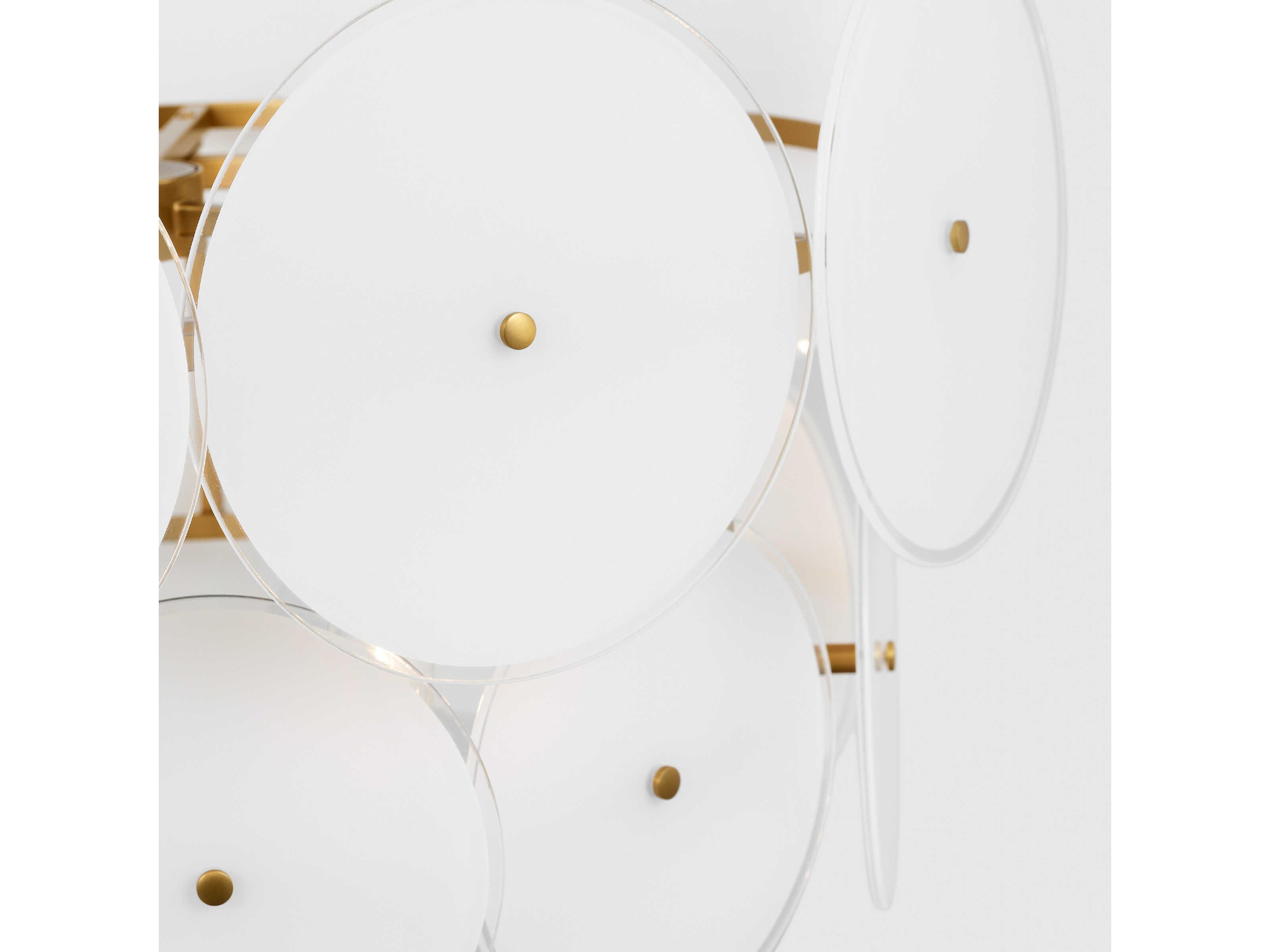 Visual Comfort Studio Emery 6-Light Burnished Brass Pendant