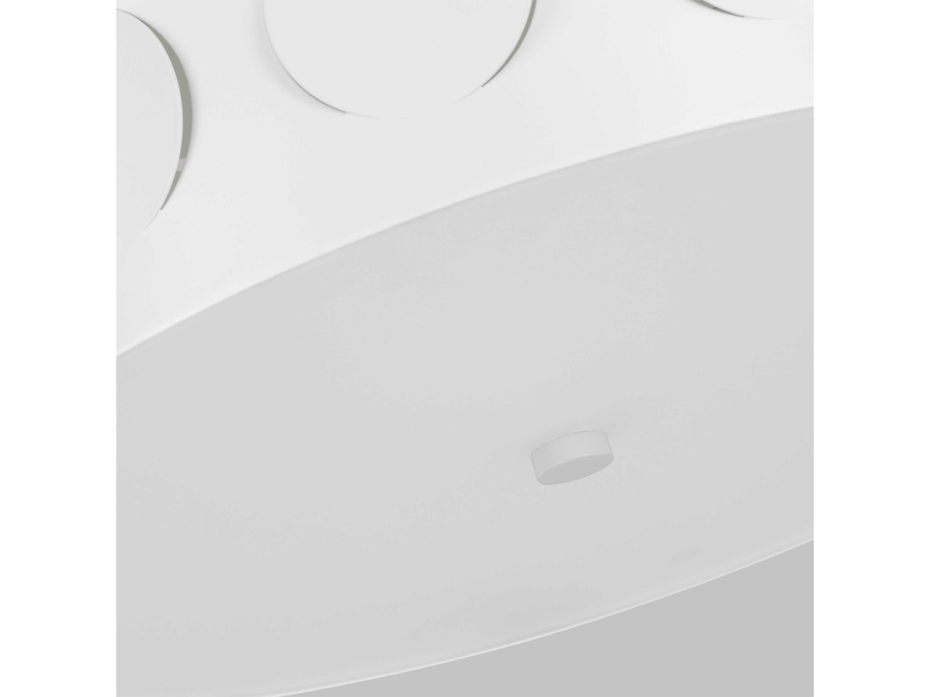 Visual Comfort Studio Dottie 3-Light Matte White Drum Flush Mount