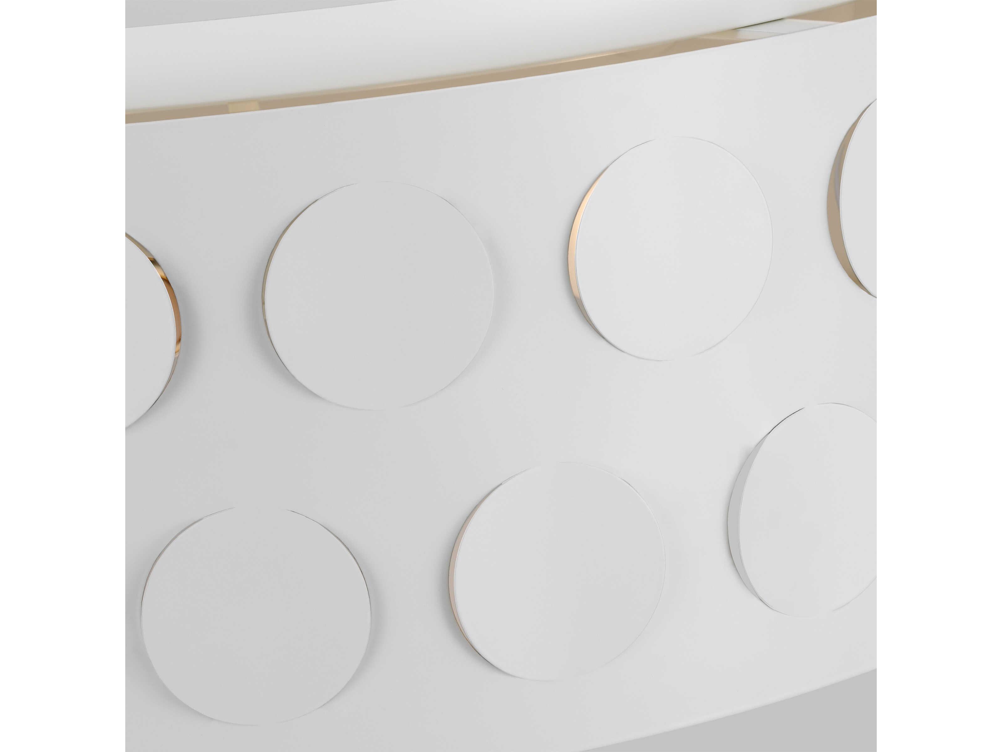 Visual Comfort Studio Dottie 4-Light Matte White Drum Flush Mount