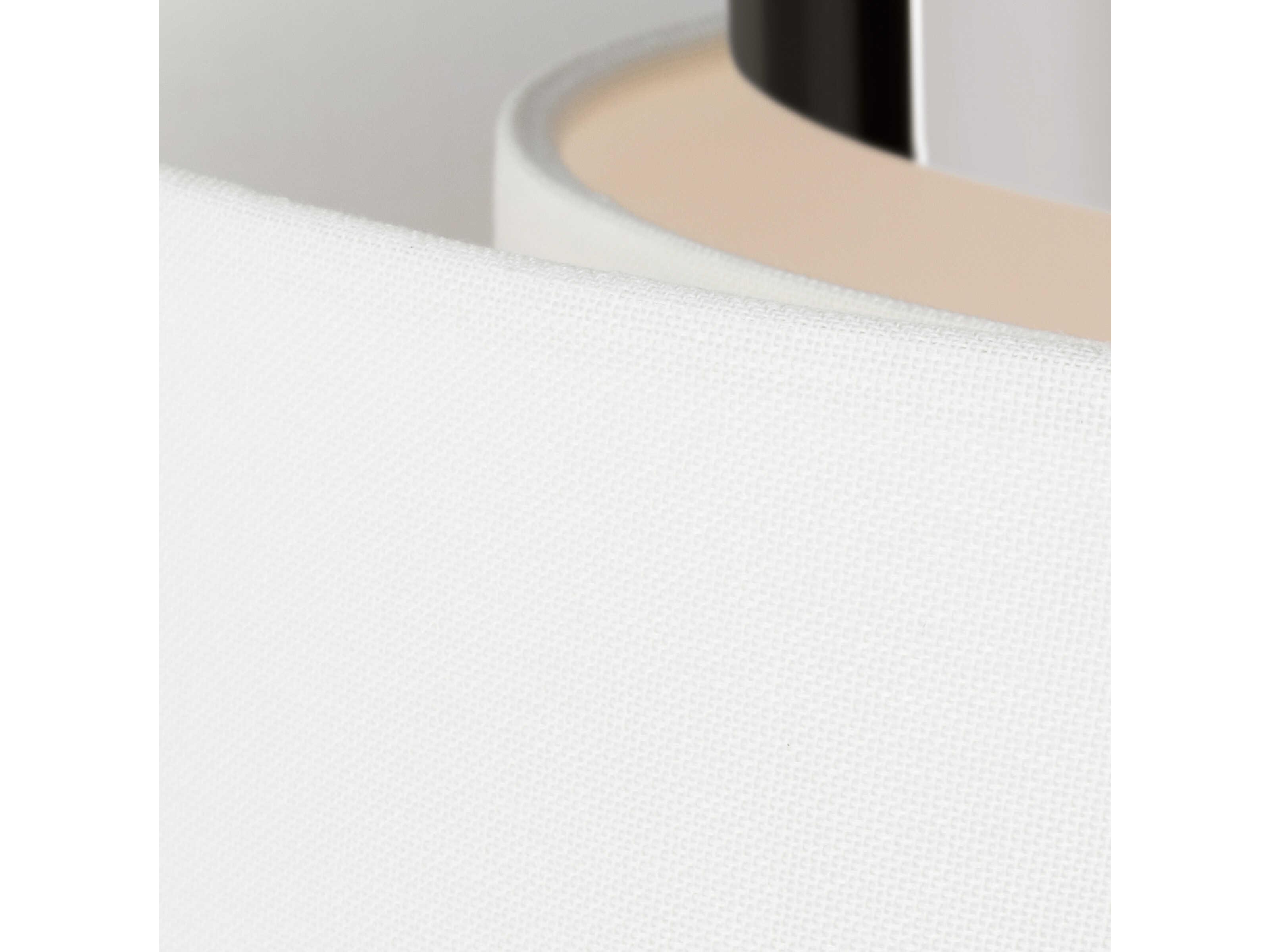 Visual Comfort Studio Sawyer 3-Light Polished Nickel Drum Flush Mount