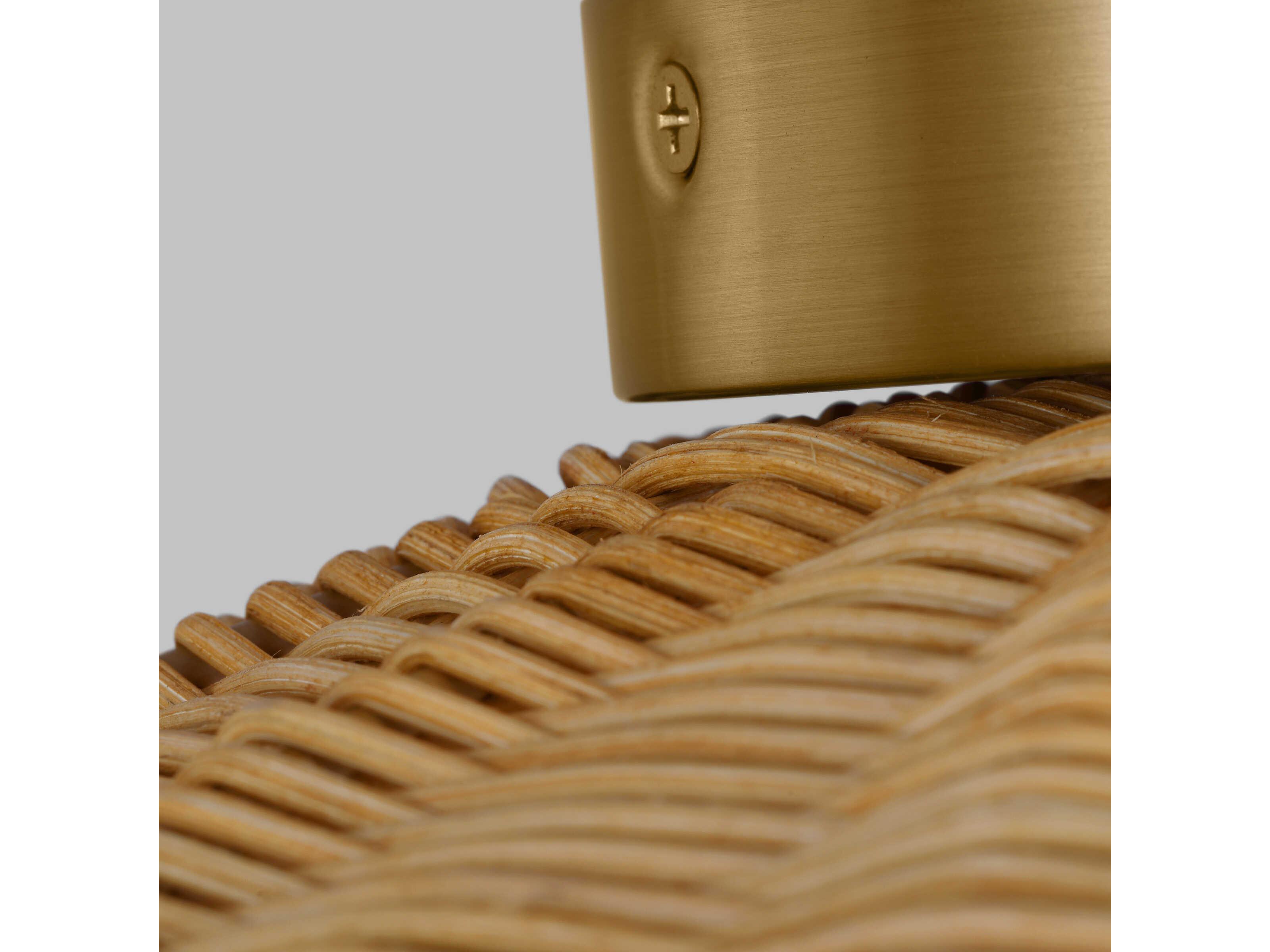 Visual Comfort Studio Mari 1-Light Burnished Brass Globe Flush Mount