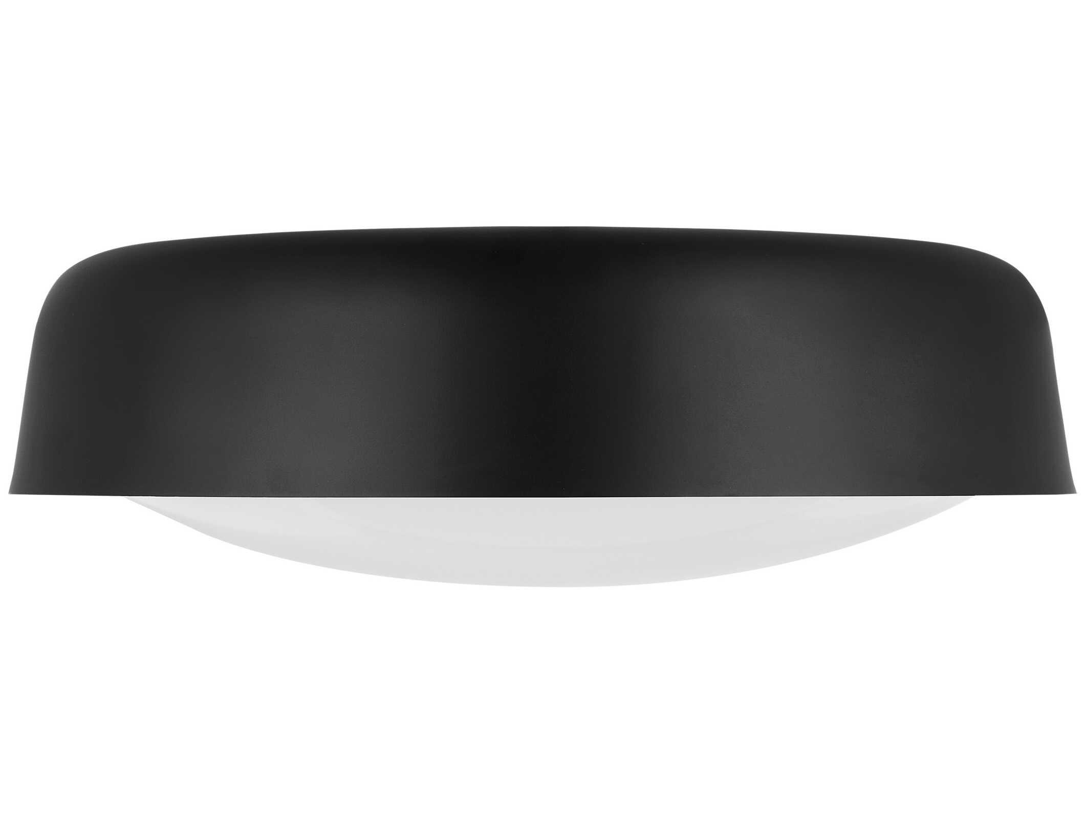 Visual Comfort Studio Draper 2-Light Midnight Black Flush Mount