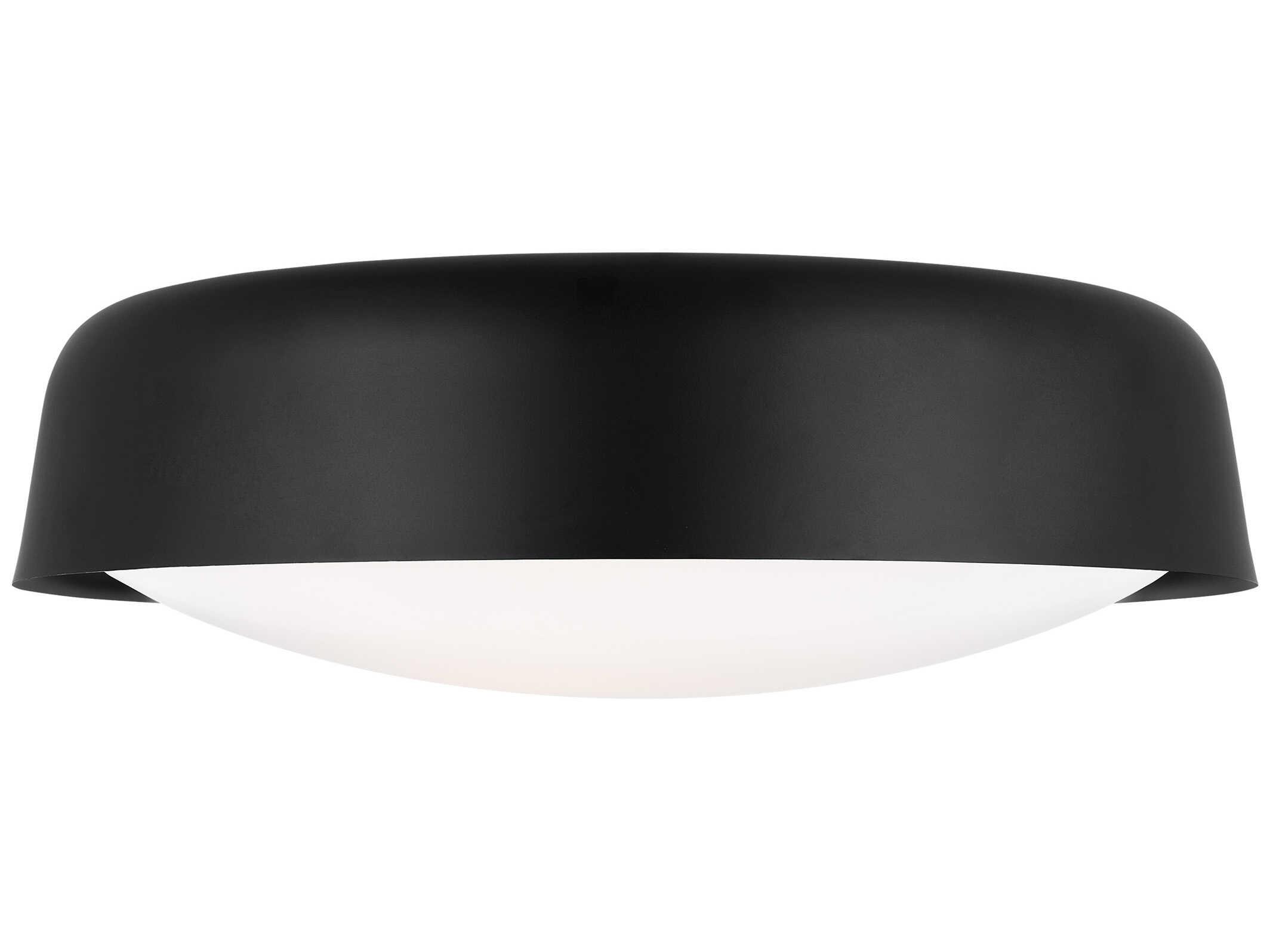 Visual Comfort Studio Draper 2-Light Midnight Black Flush Mount