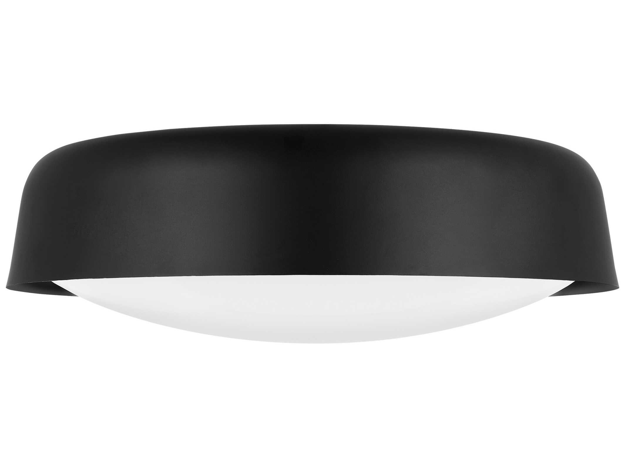 Visual Comfort Studio Draper 2-Light Midnight Black Flush Mount