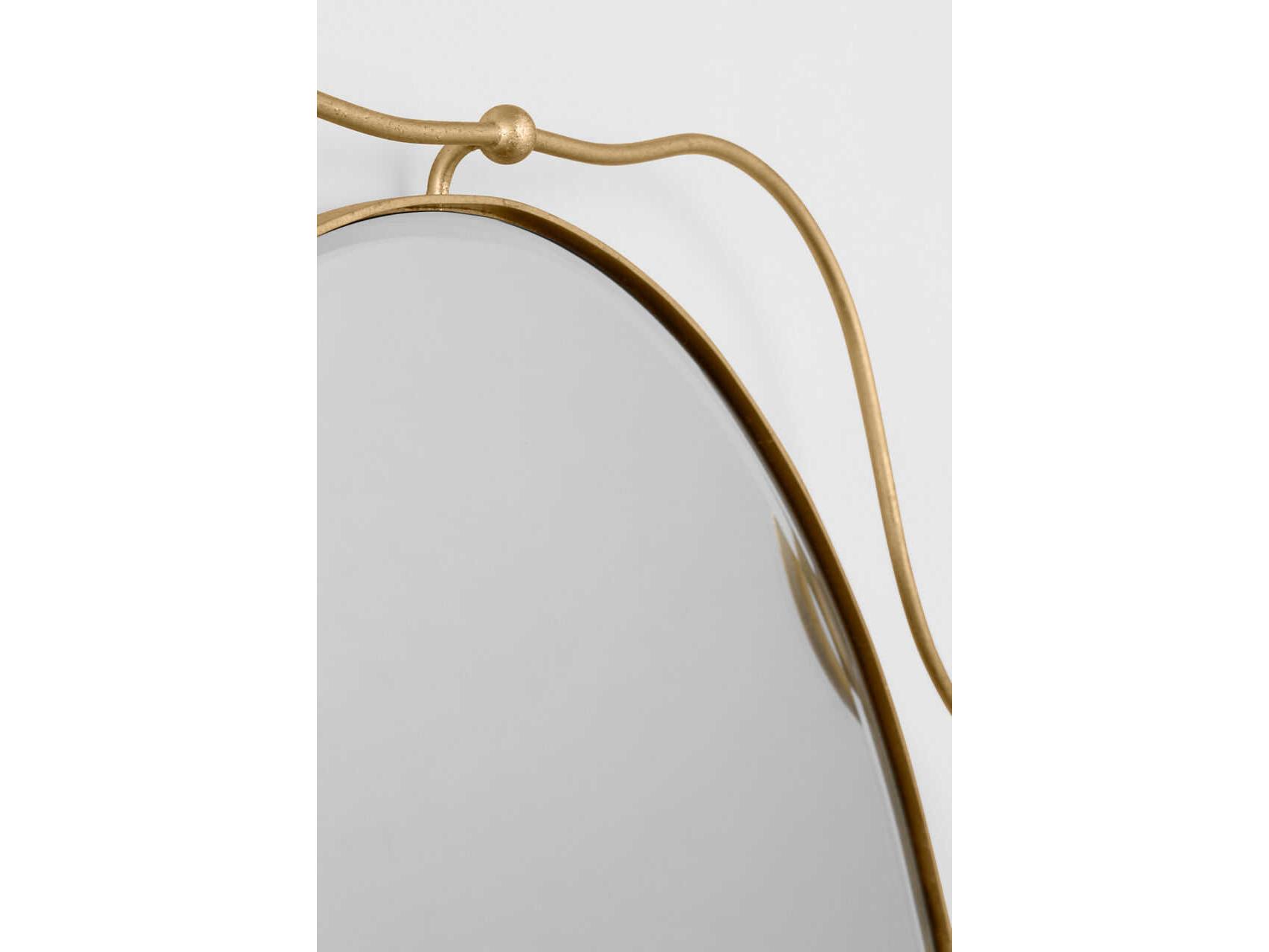 Visual Comfort Studio Sargasso Gild Oval Wall Mirror