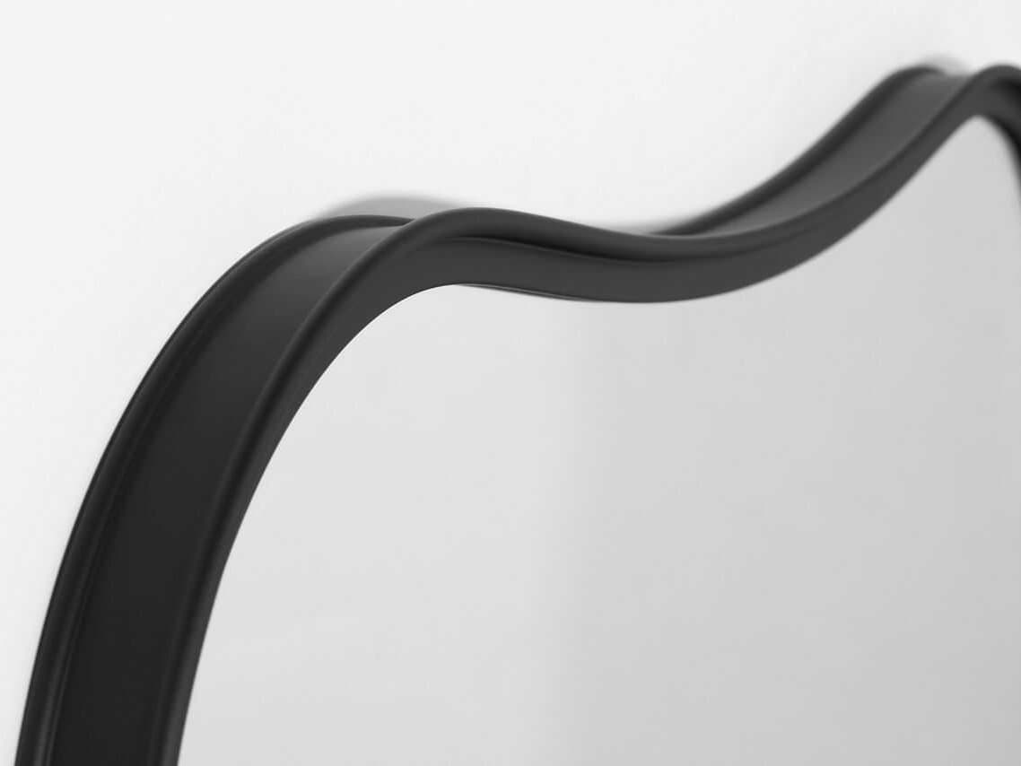 Visual Comfort Studio Cosway Midnight Black Rectangular Wall Mirror