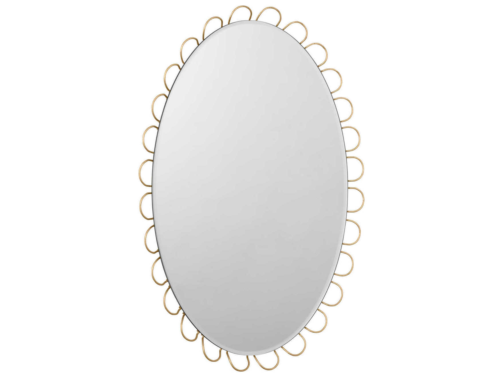 Visual Comfort Studio Tirreno Gild Oval Wall Mirror