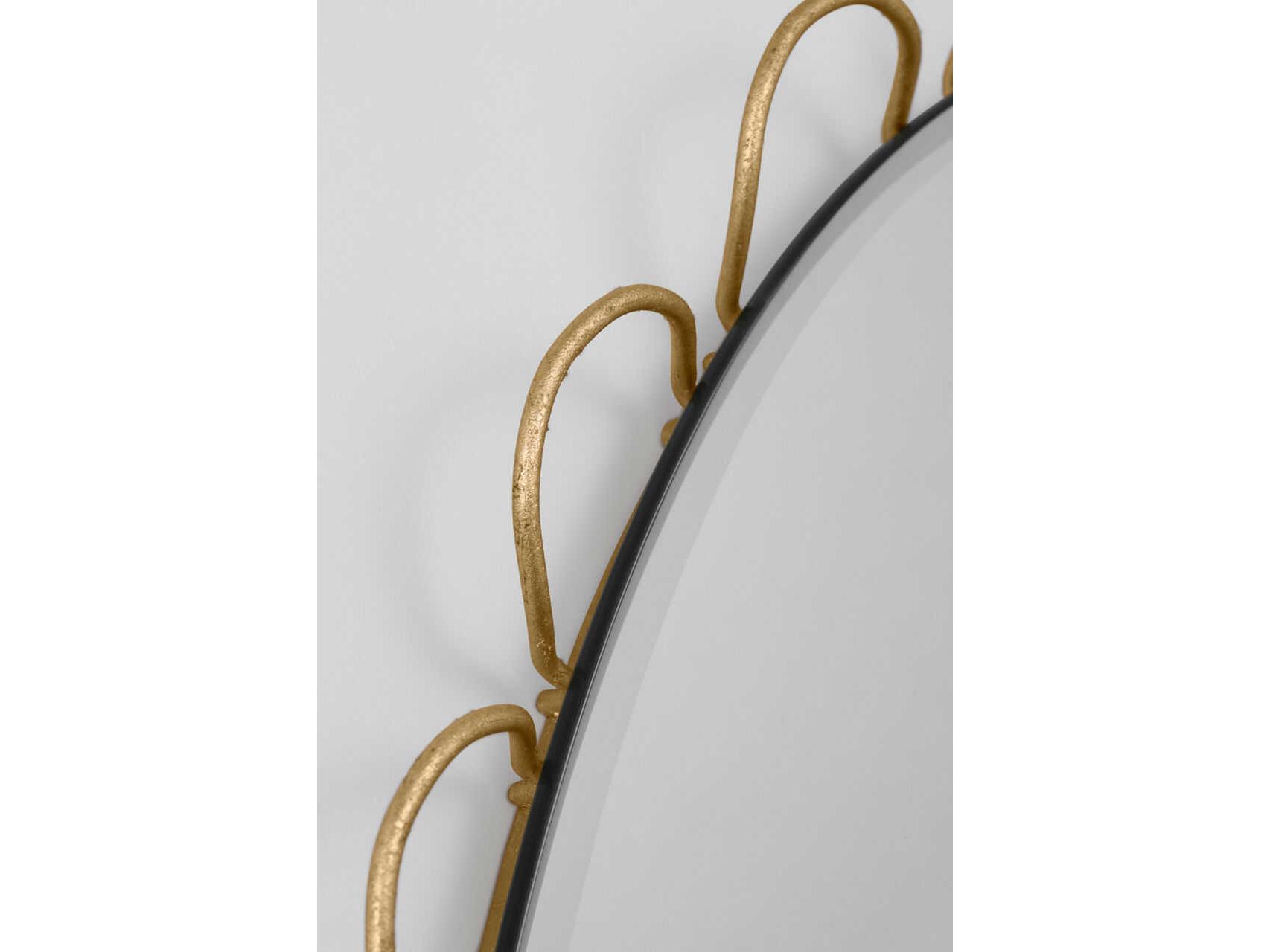 Visual Comfort Studio Tirreno Gild Oval Wall Mirror