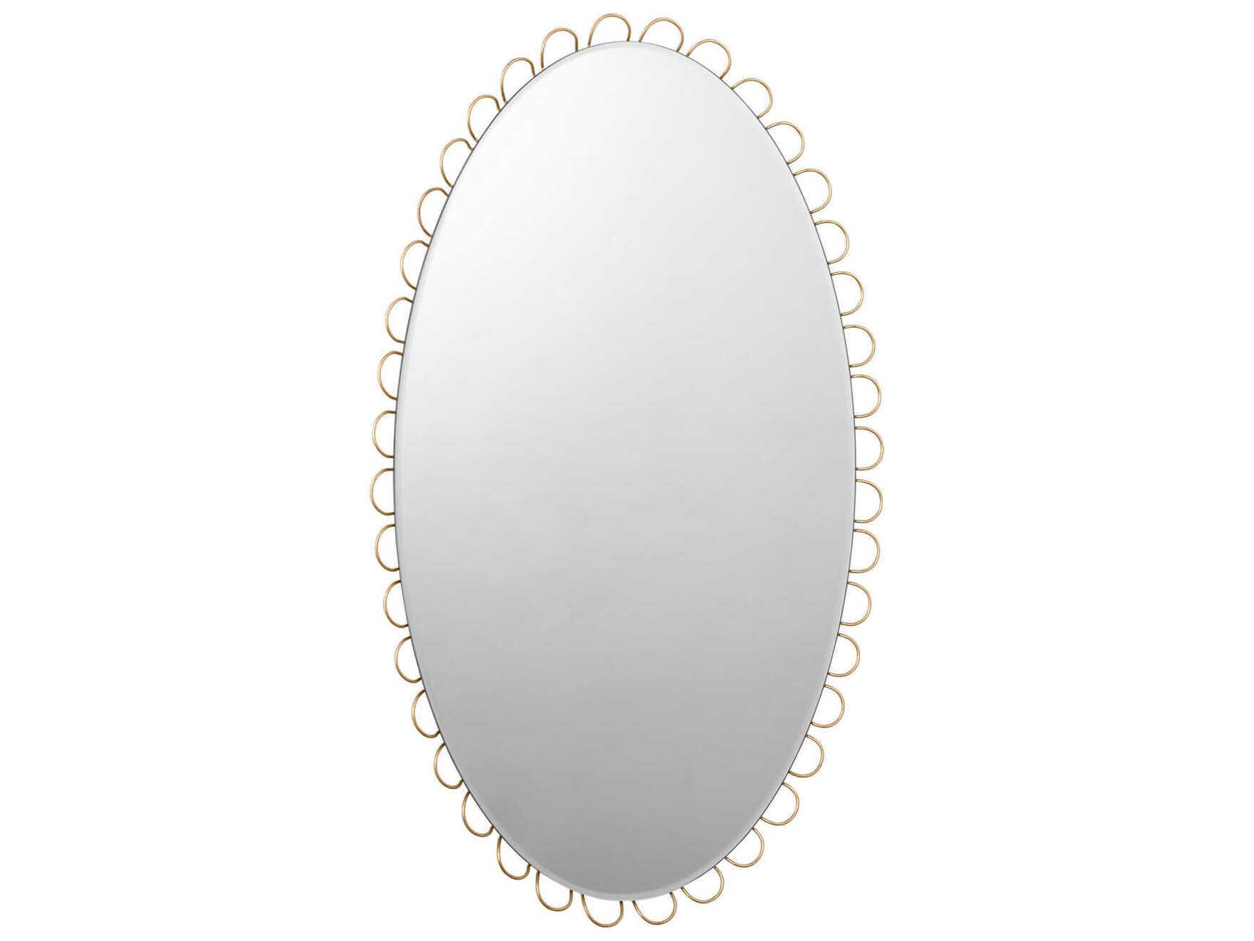 Visual Comfort Studio Tirreno Gild Oval Wall Mirror