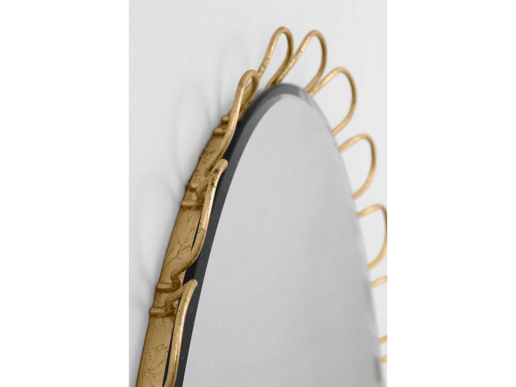 Visual Comfort Studio Tirreno Gild Oval Wall Mirror