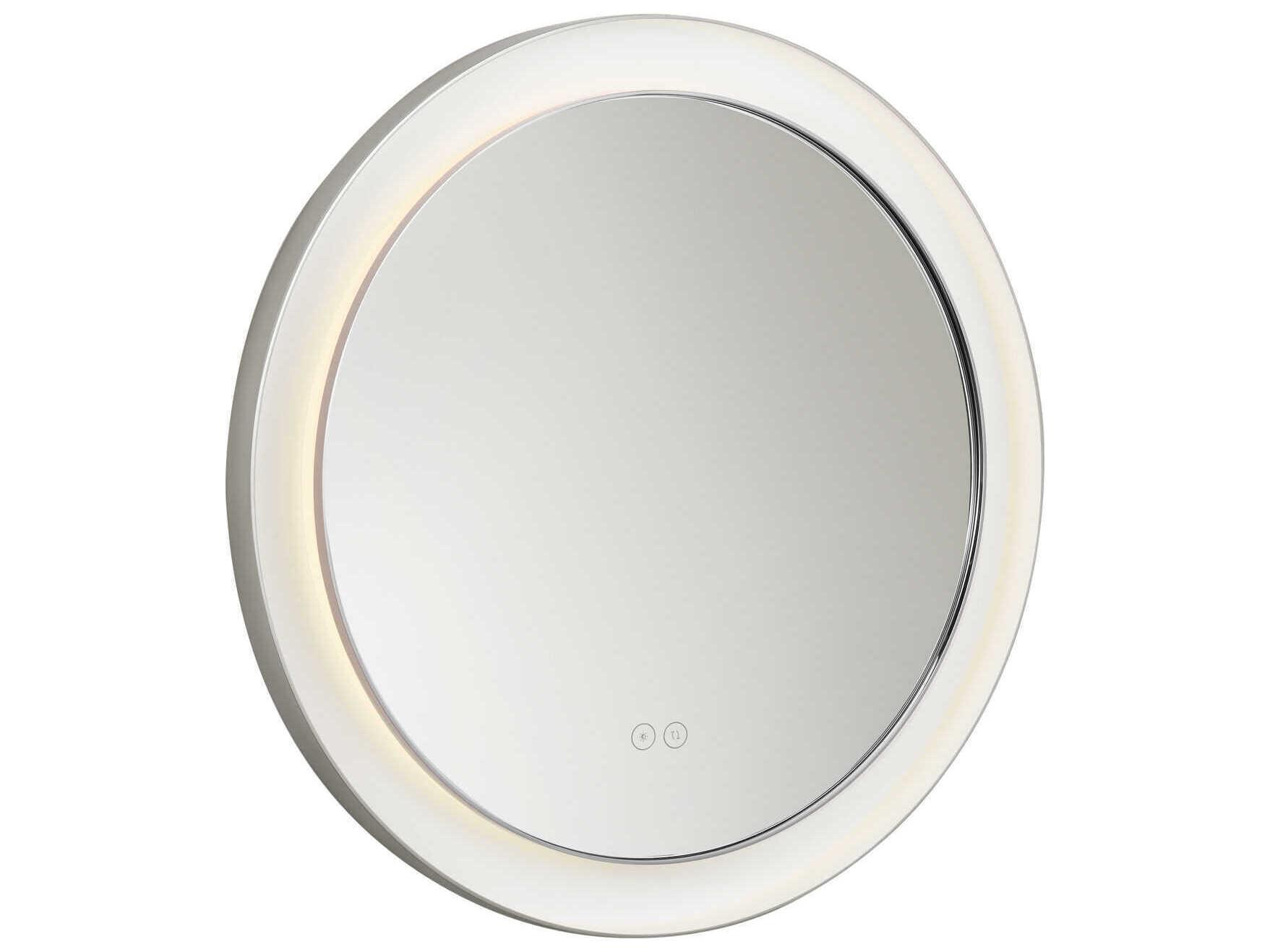 Visual Comfort Studio Chopin Polished Nickel Round Wall Mirror