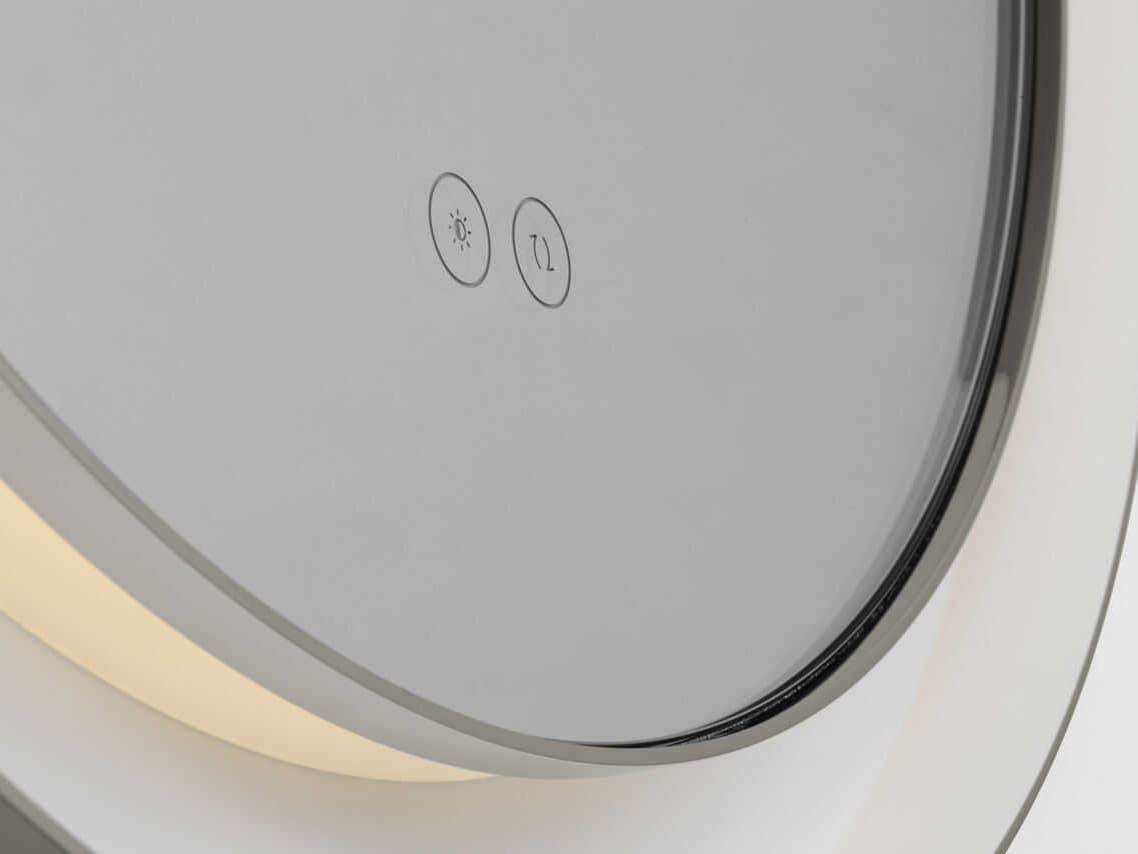 Visual Comfort Studio Chopin Polished Nickel Round Wall Mirror