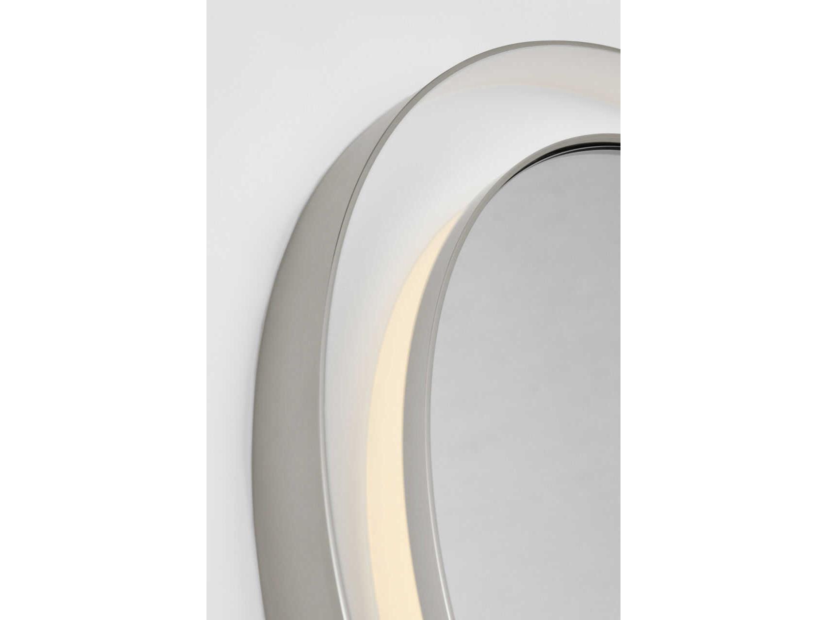 Visual Comfort Studio Chopin Polished Nickel Round Wall Mirror