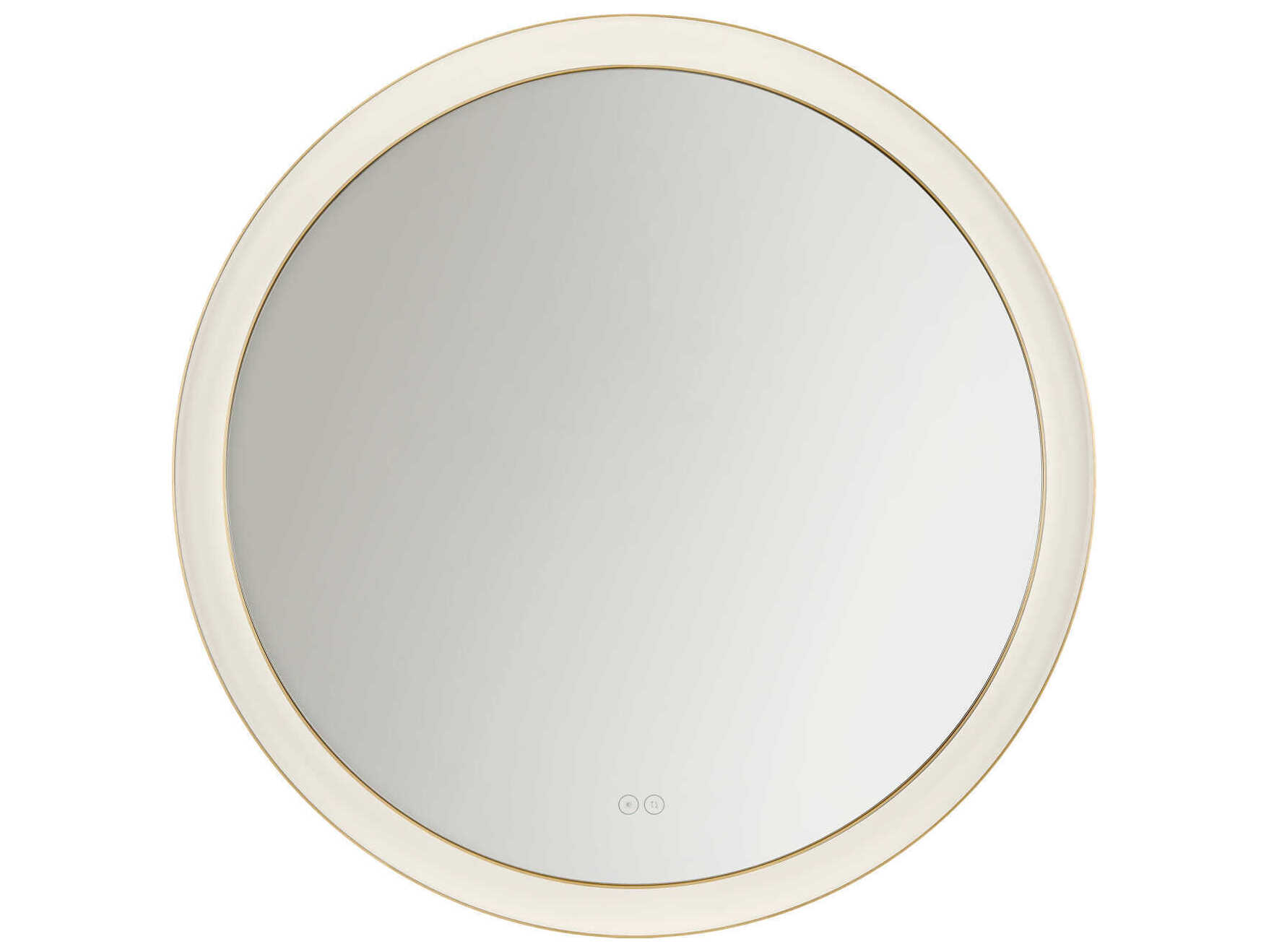 Visual Comfort Studio Chopin Burnished Brass Round Wall Mirror