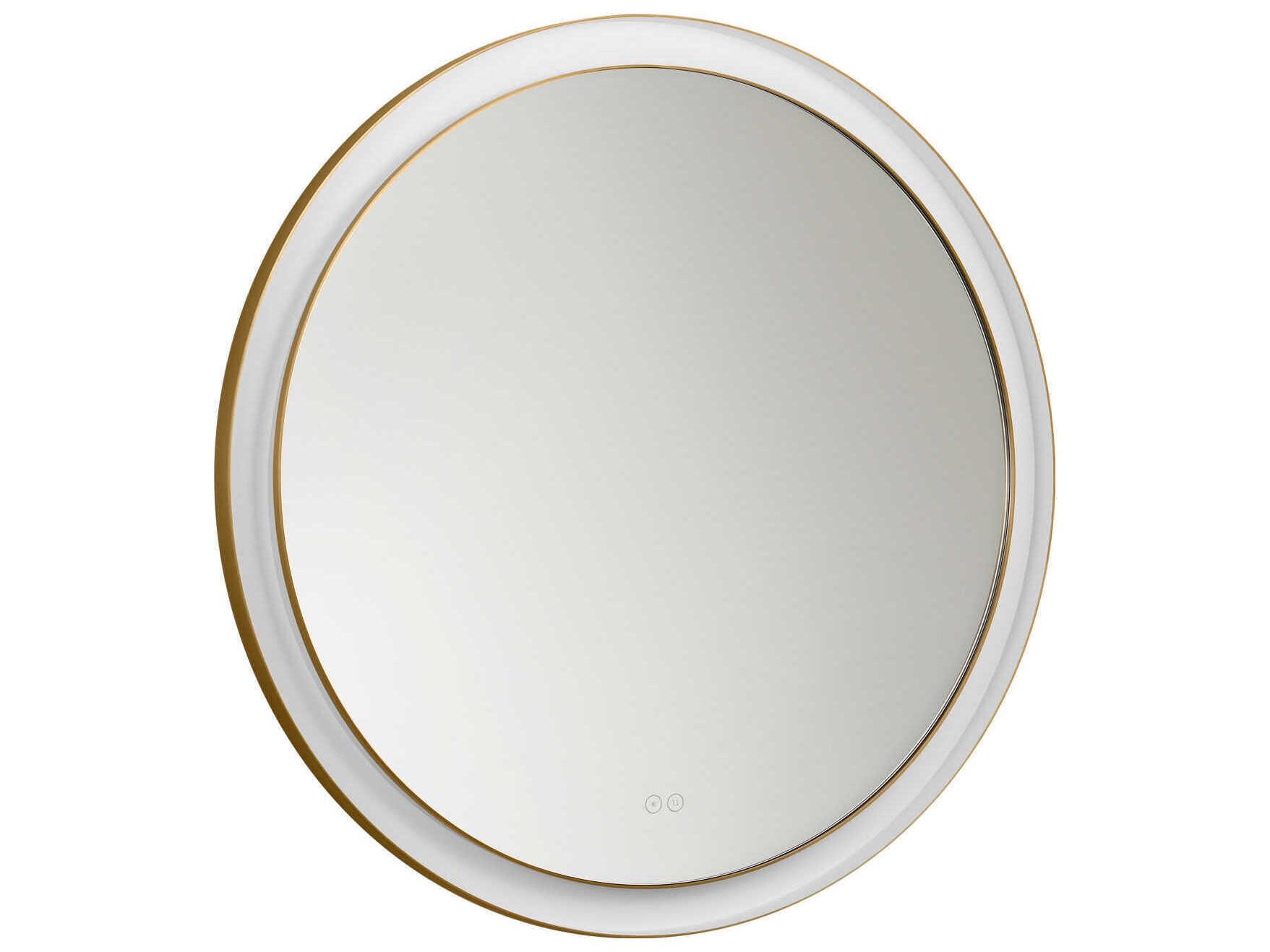 Visual Comfort Studio Chopin Burnished Brass Round Wall Mirror