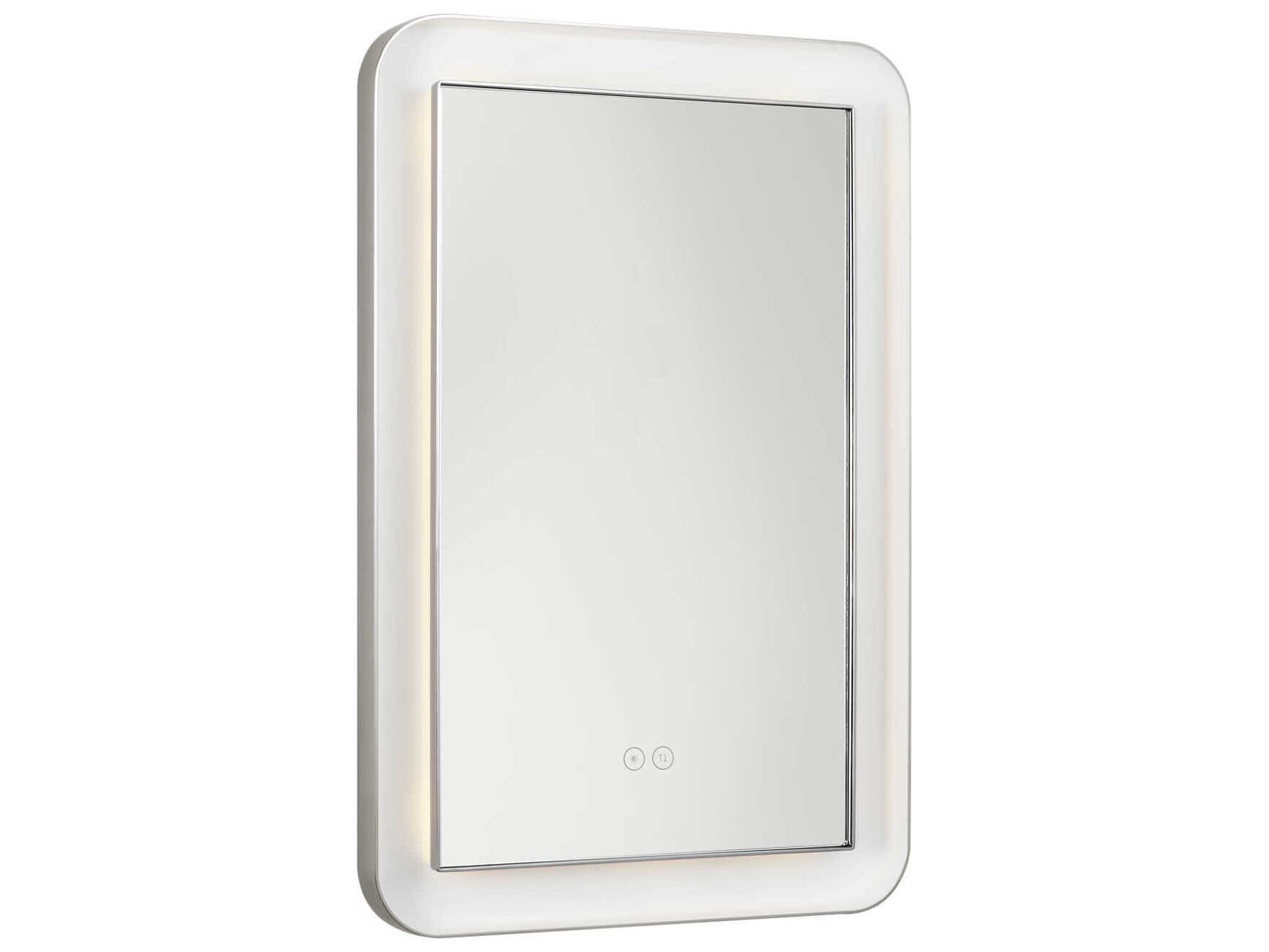 Visual Comfort Studio Chopin Polished Nickel Rectangular Wall Mirror