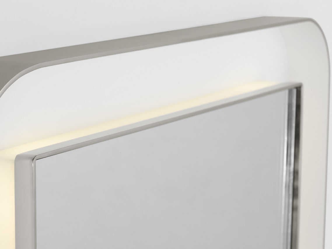 Visual Comfort Studio Chopin Polished Nickel Rectangular Wall Mirror