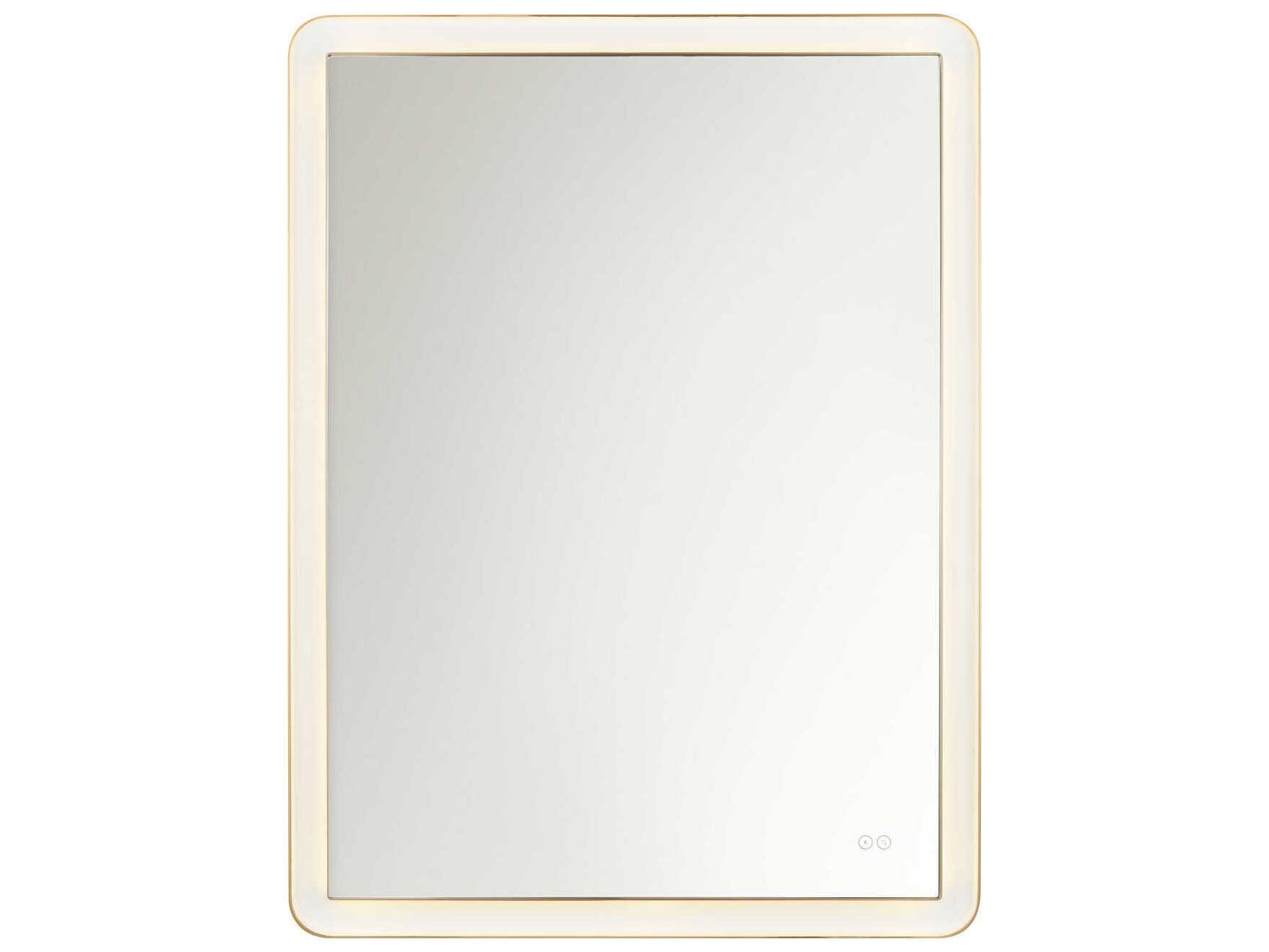 Visual Comfort Studio Chopin Burnished Brass Rectangular Wall Mirror