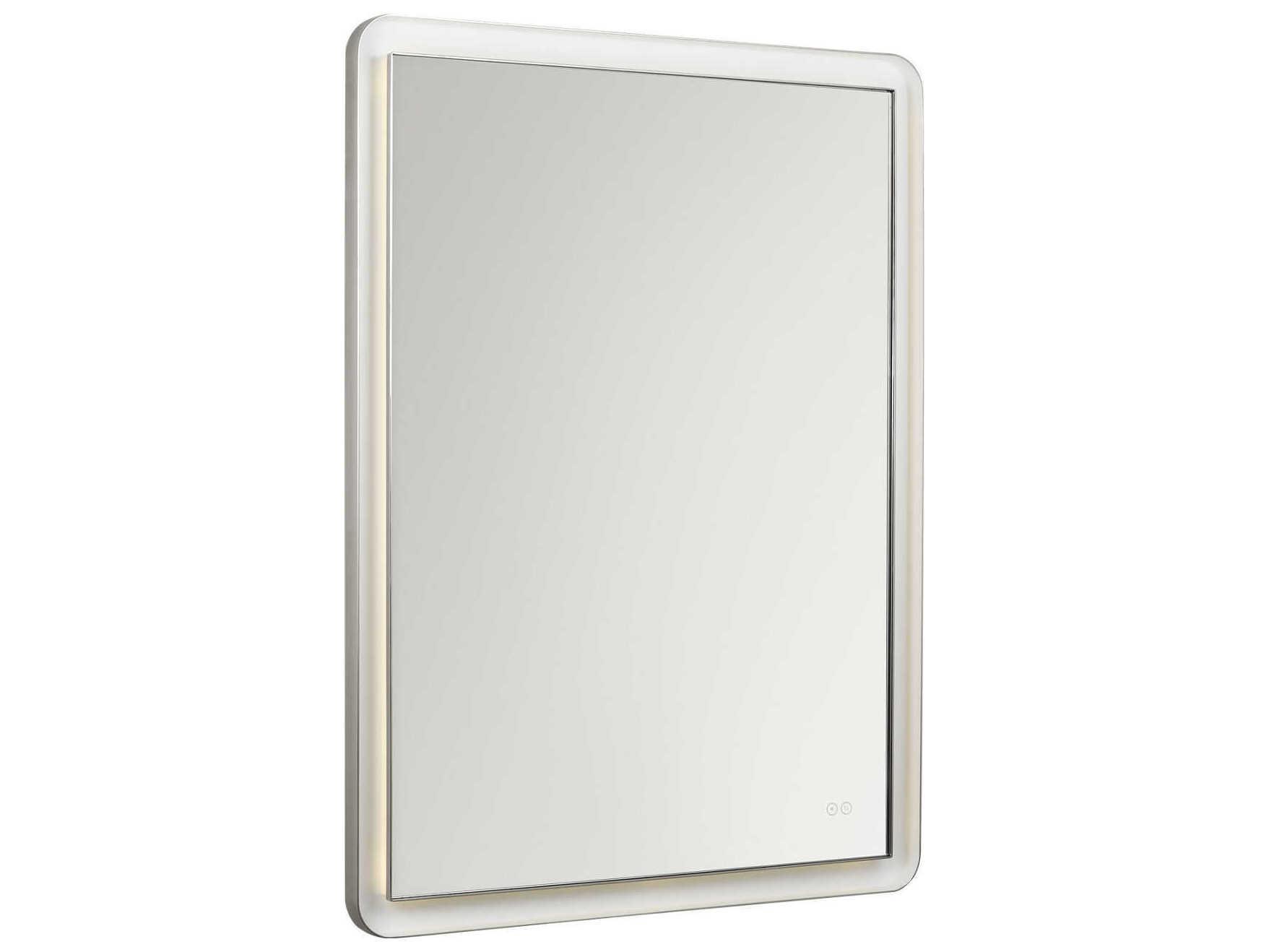 Visual Comfort Studio Chopin Polished Nickel Rectangular Wall Mirror