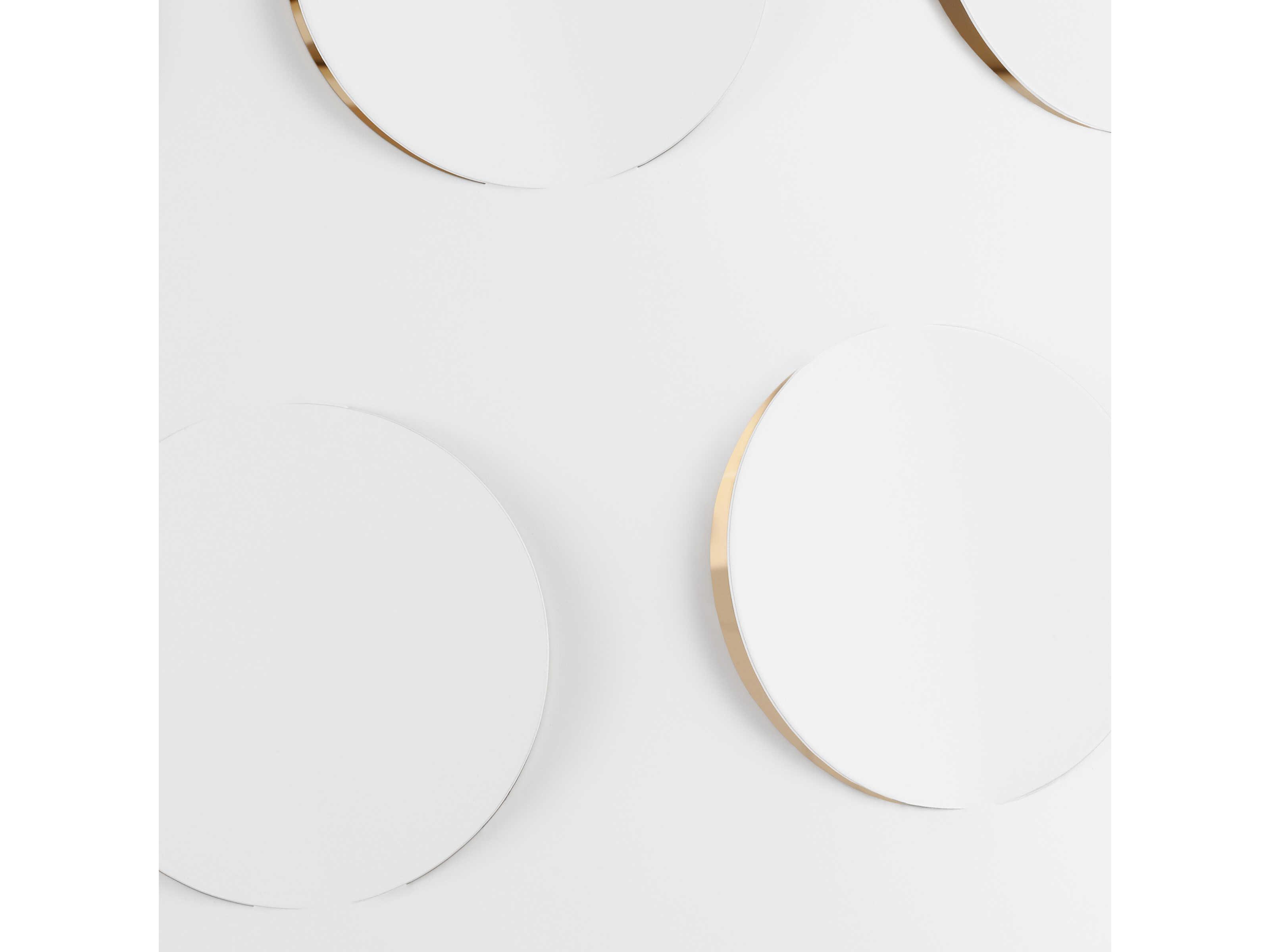 Visual Comfort Studio Dottie 3-Light Polished Nickel White Drum Pendant