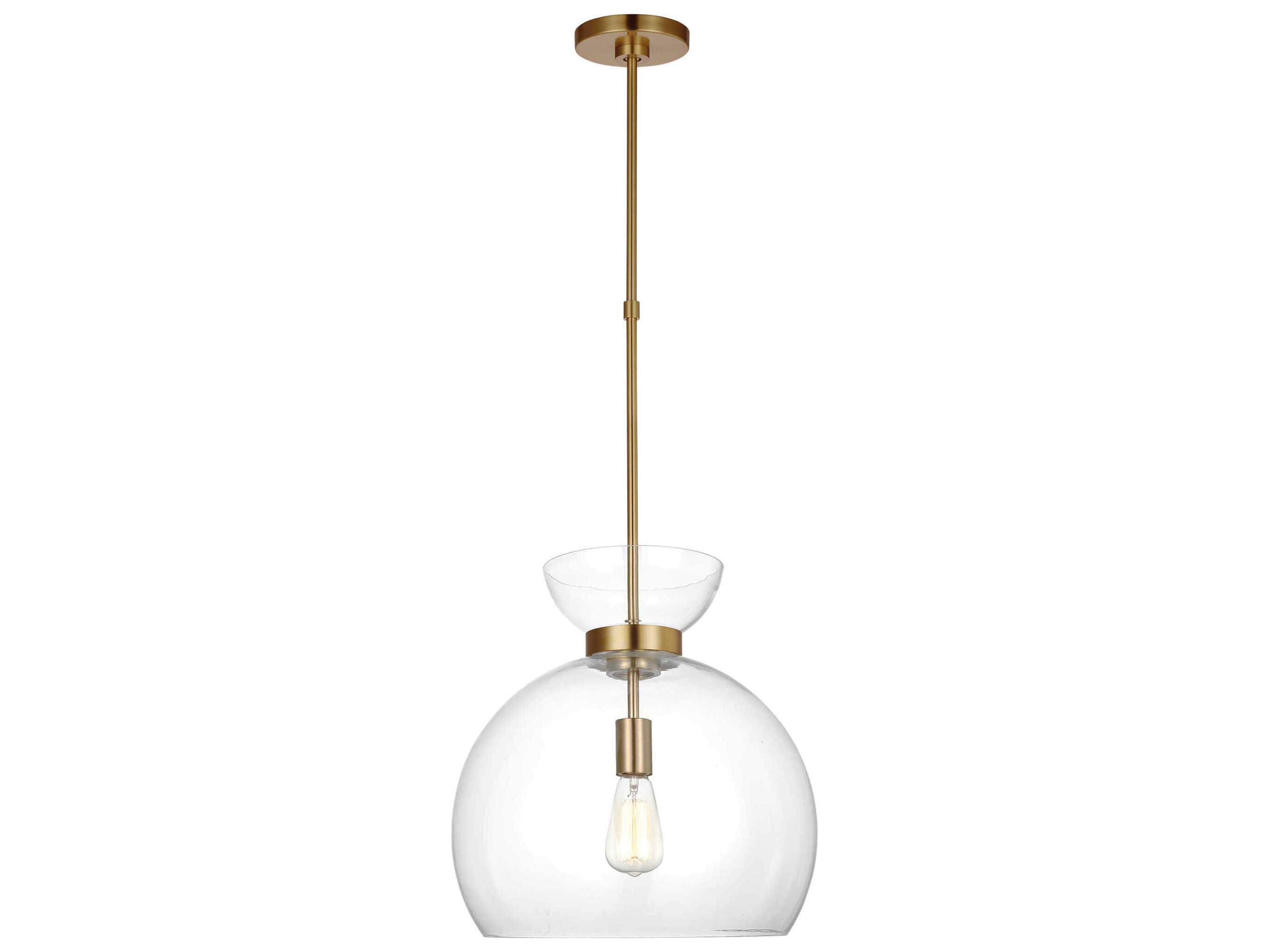 Visual Comfort Studio Londyn 1-Light Burnished Brass Pendant