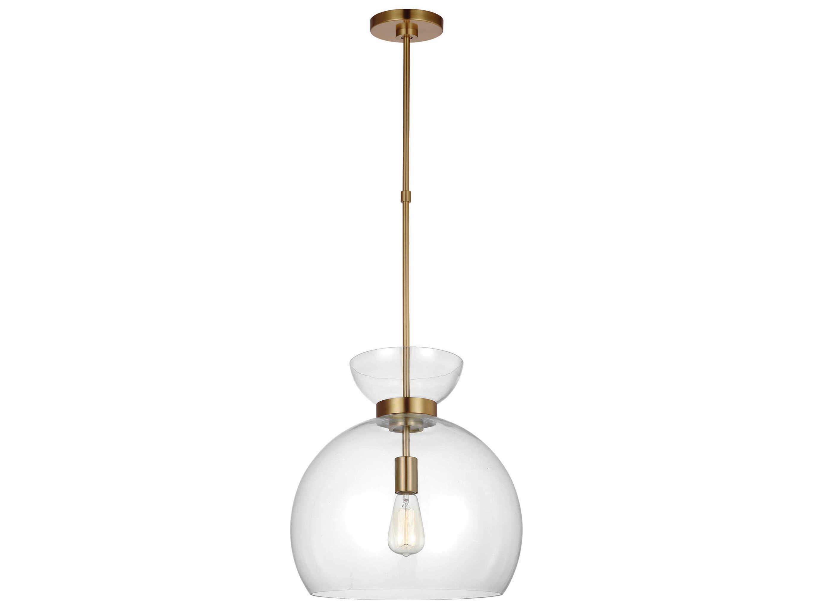 Visual Comfort Studio Londyn 1-Light Burnished Brass Pendant