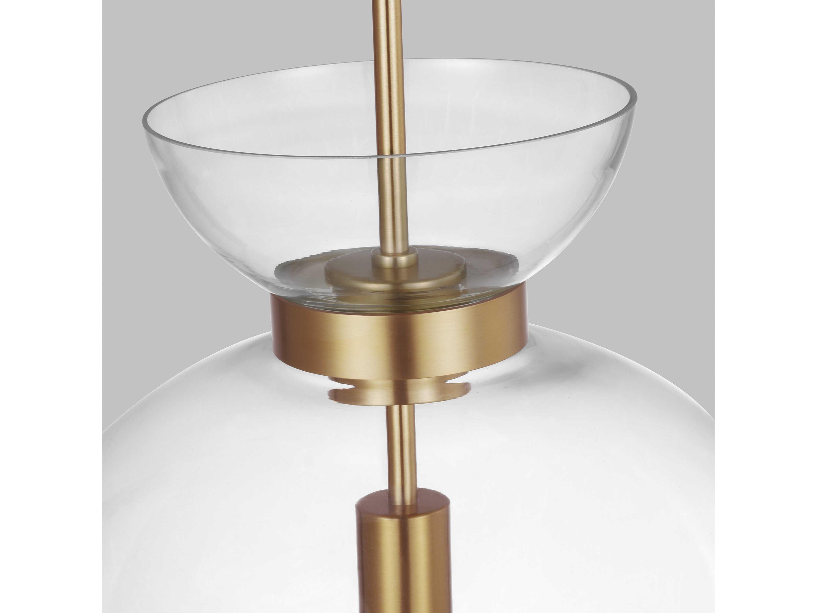 Visual Comfort Studio Londyn 1-Light Burnished Brass Pendant