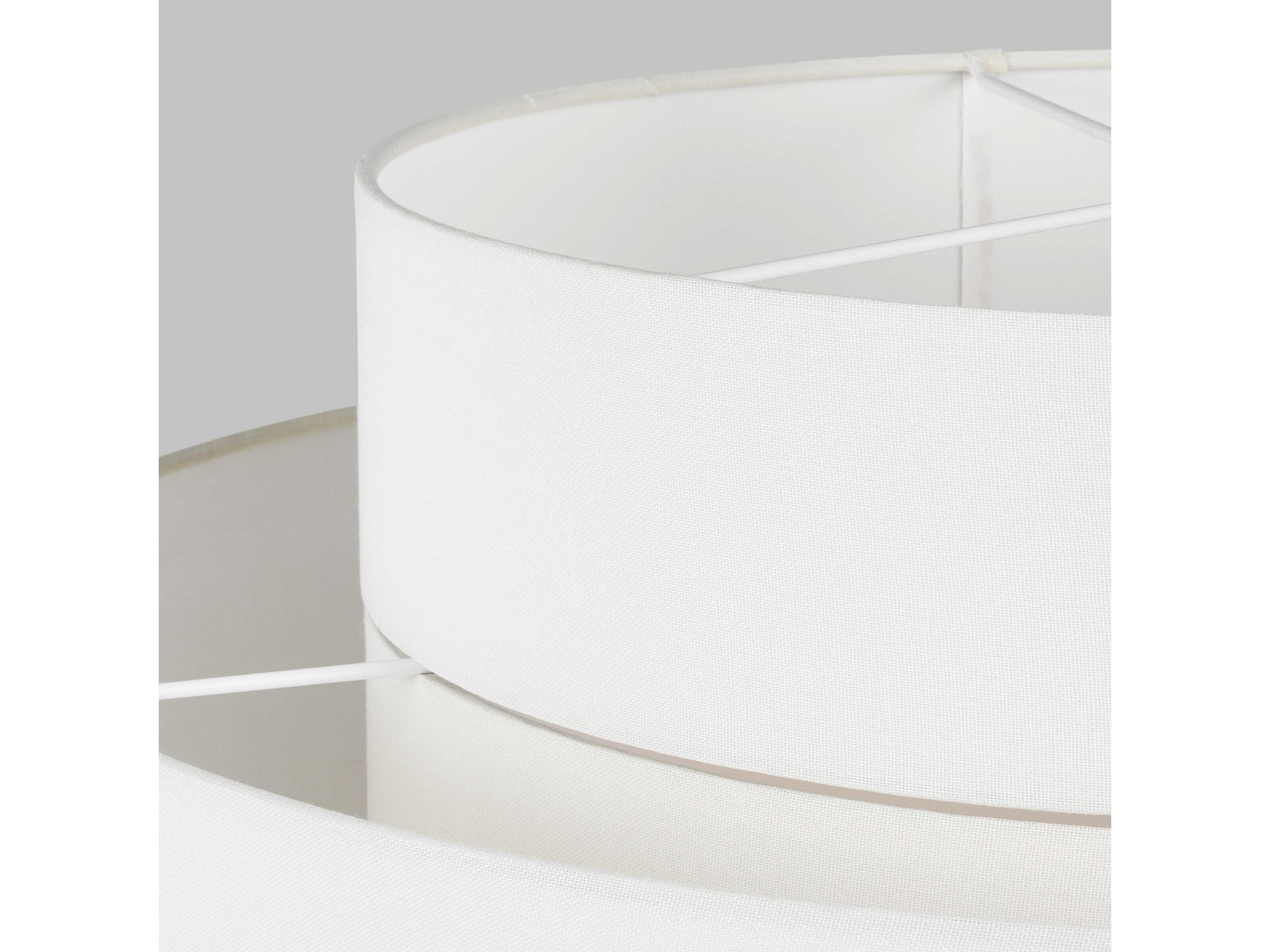 Visual Comfort Studio Sawyer 3-Light Midnight Black White Pendant