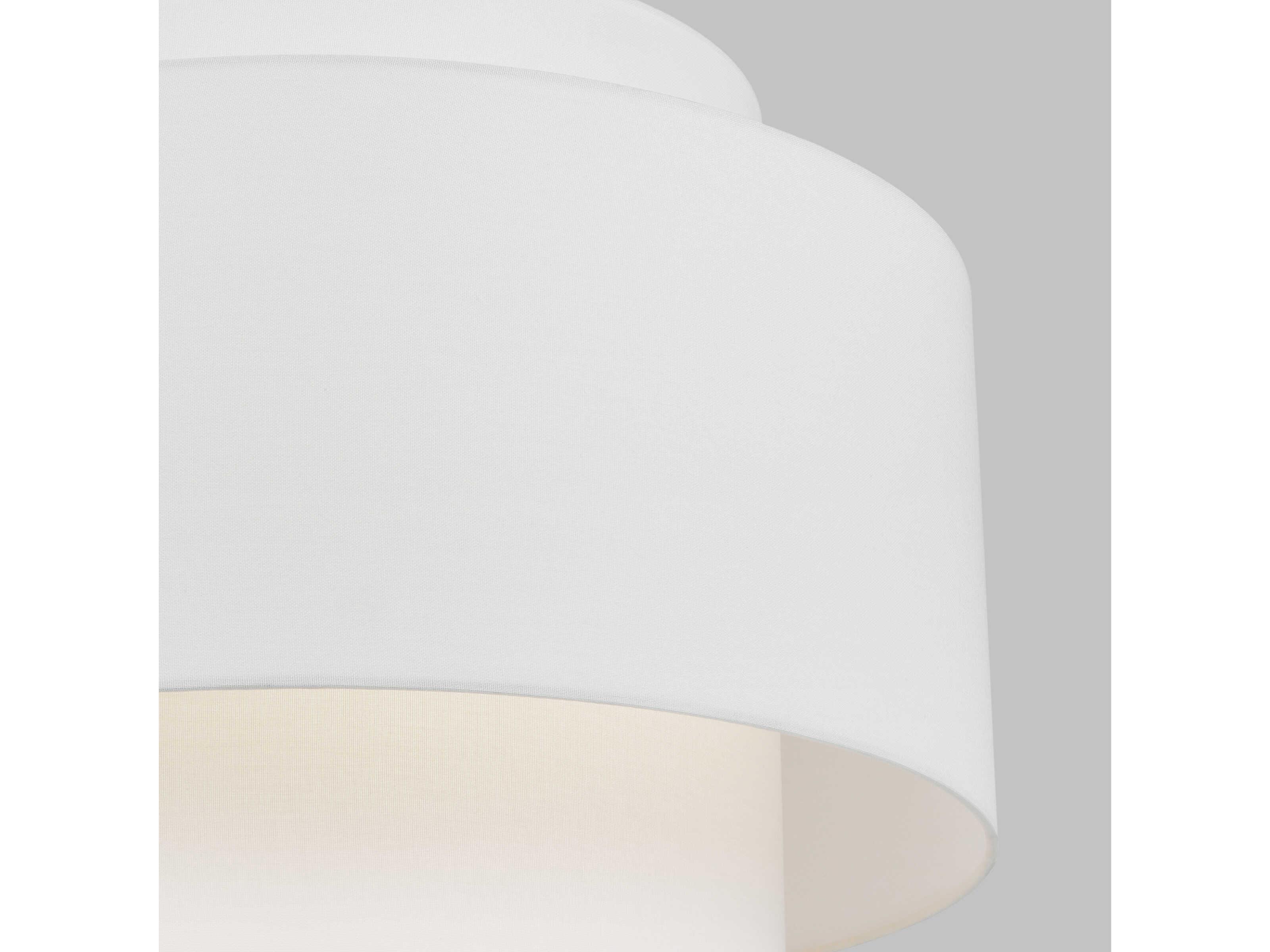 Visual Comfort Studio Sawyer 3-Light Polished Nickel Drum Pendant