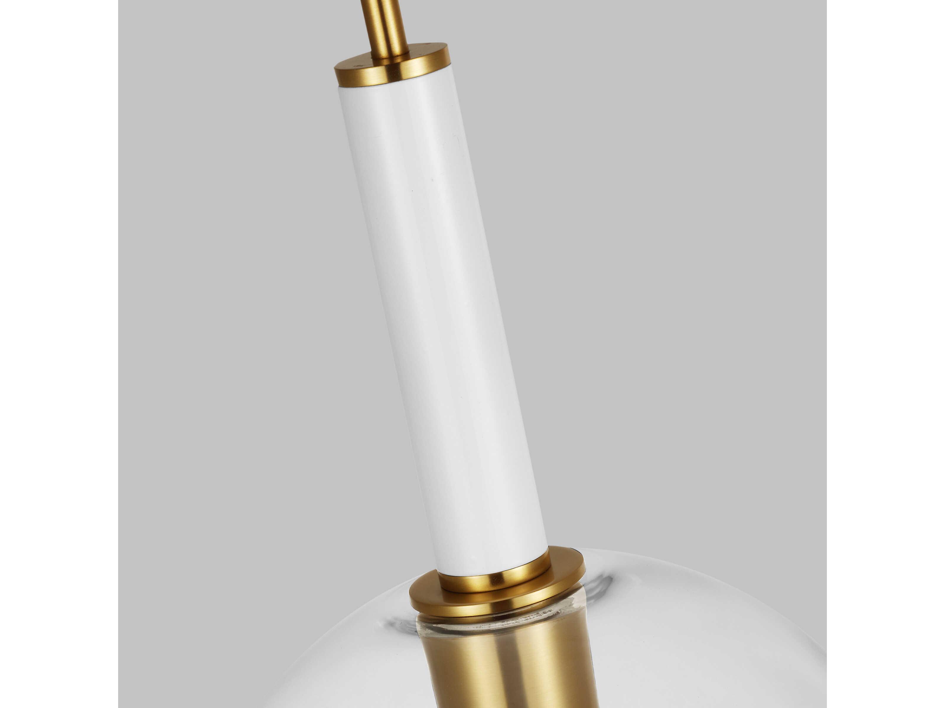 Visual Comfort Studio Monroe 1-Light Burnished Brass Globe Mini Pendant