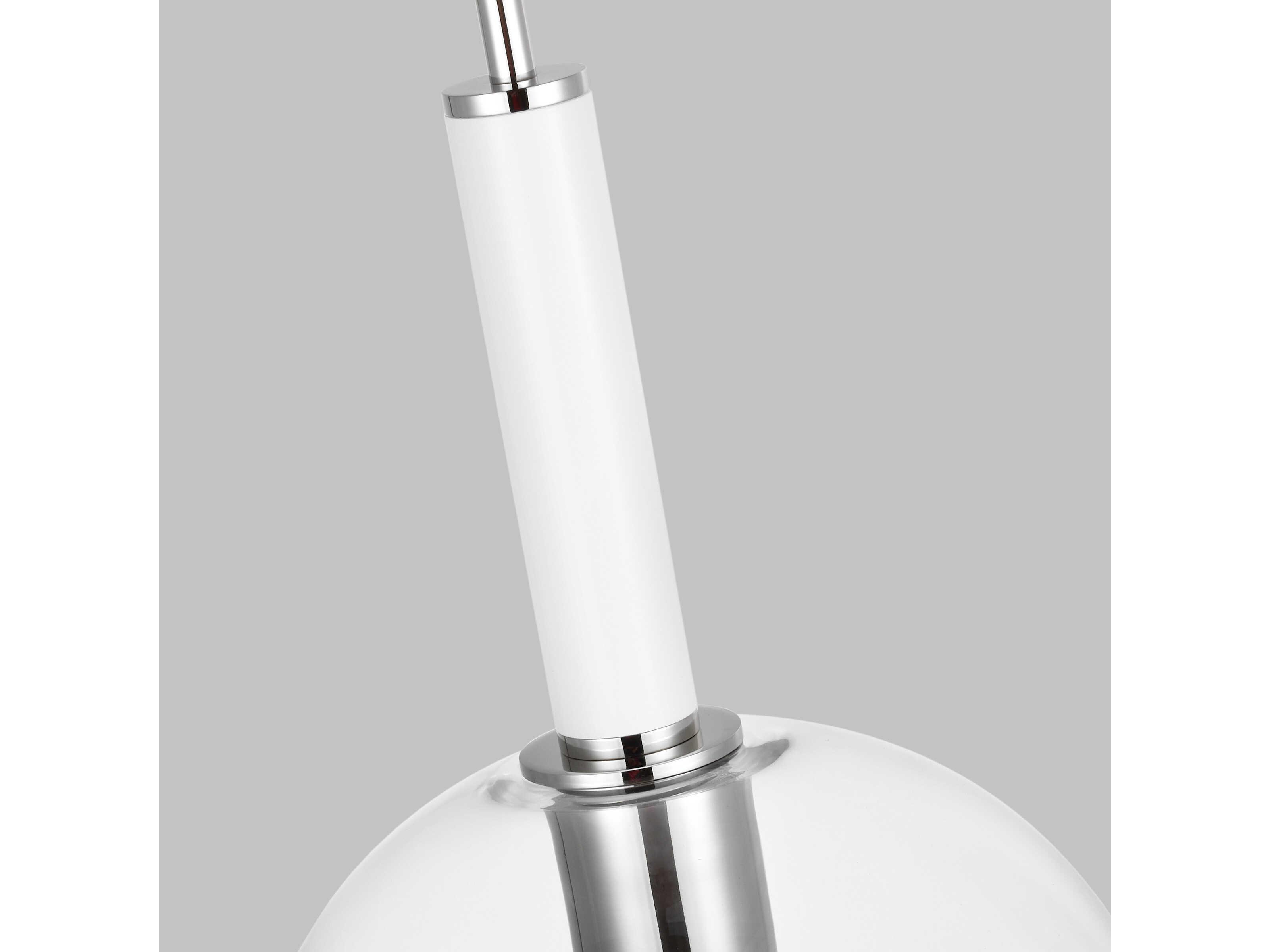 Visual Comfort Studio Monroe 1-Light Polished Nickel Globe Mini Pendant