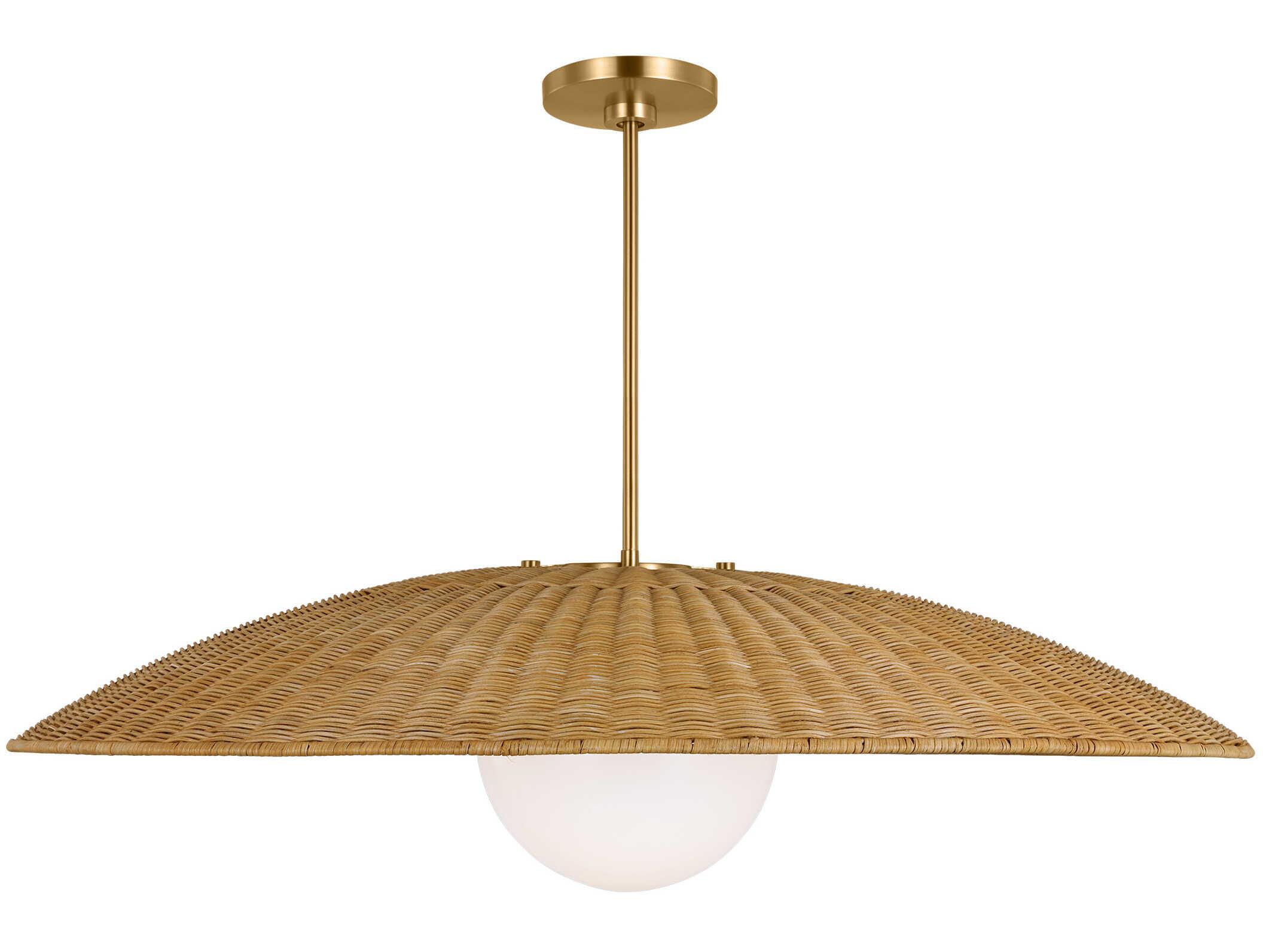 Visual Comfort Studio Mari 1-Light Burnished Brass Globe Pendant