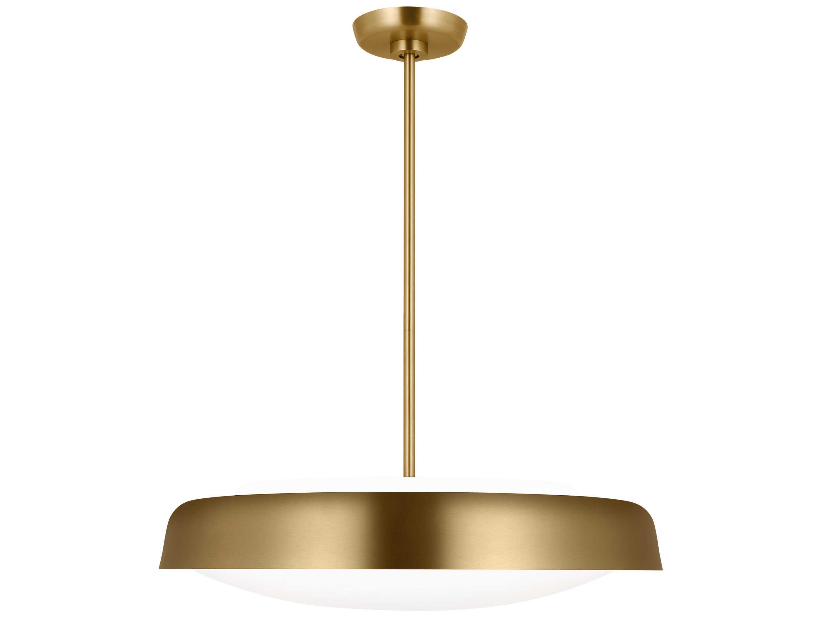 Visual Comfort Studio Draper 3-Light Burnished Brass Bowl Pendant
