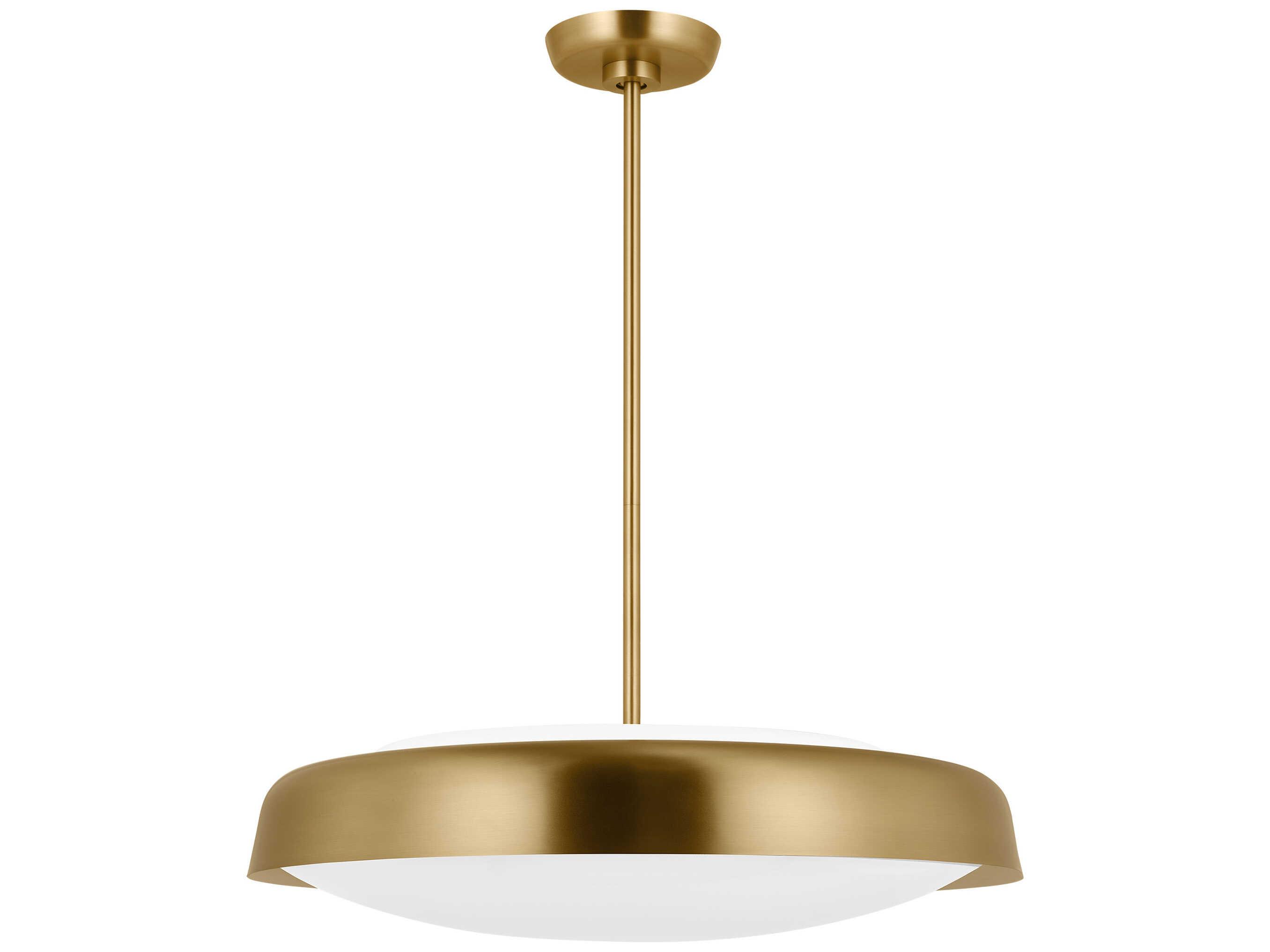Visual Comfort Studio Draper 3-Light Burnished Brass Bowl Pendant
