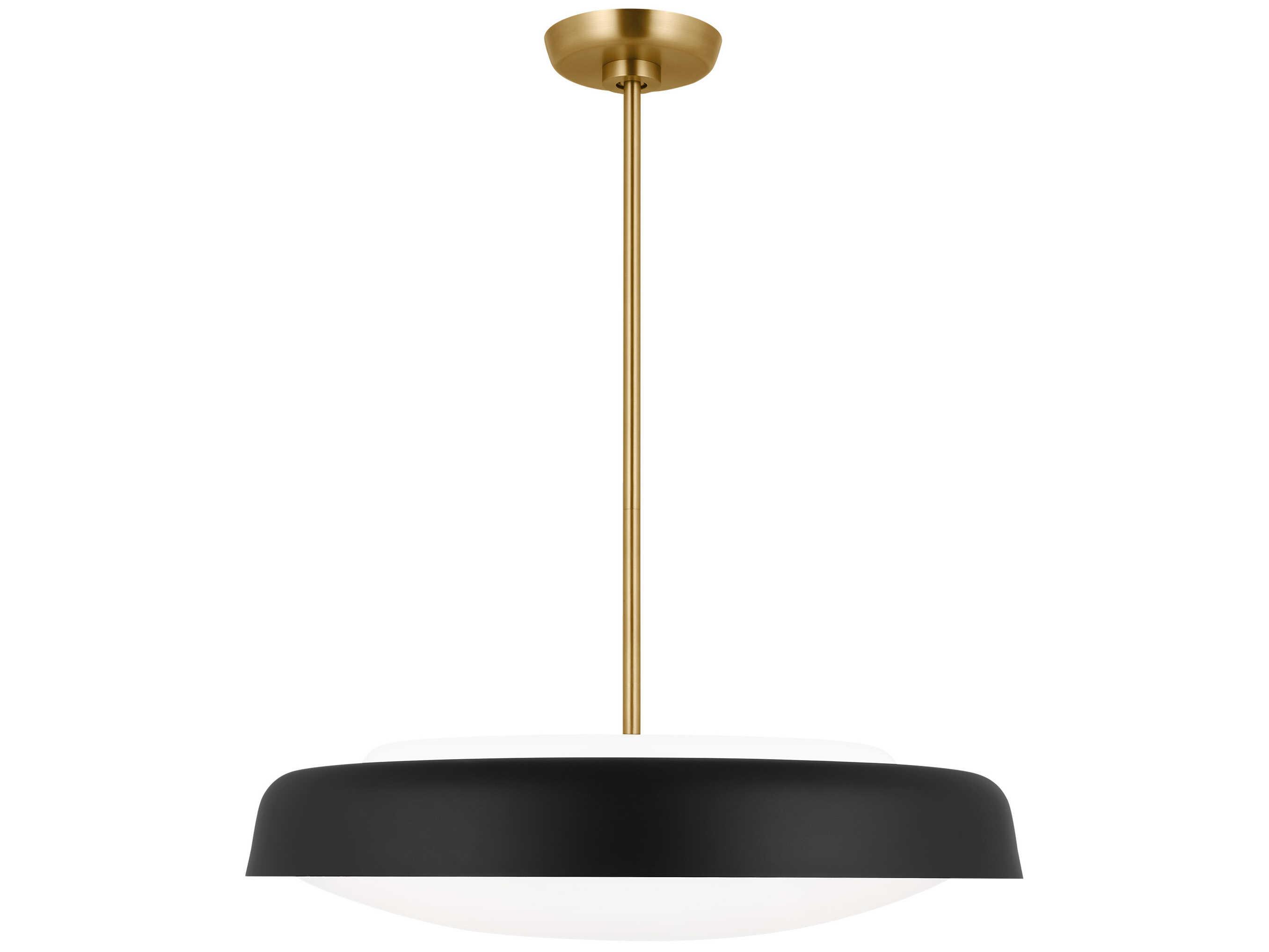 Visual Comfort Studio Draper 3-Light Midnight Black Bowl Pendant