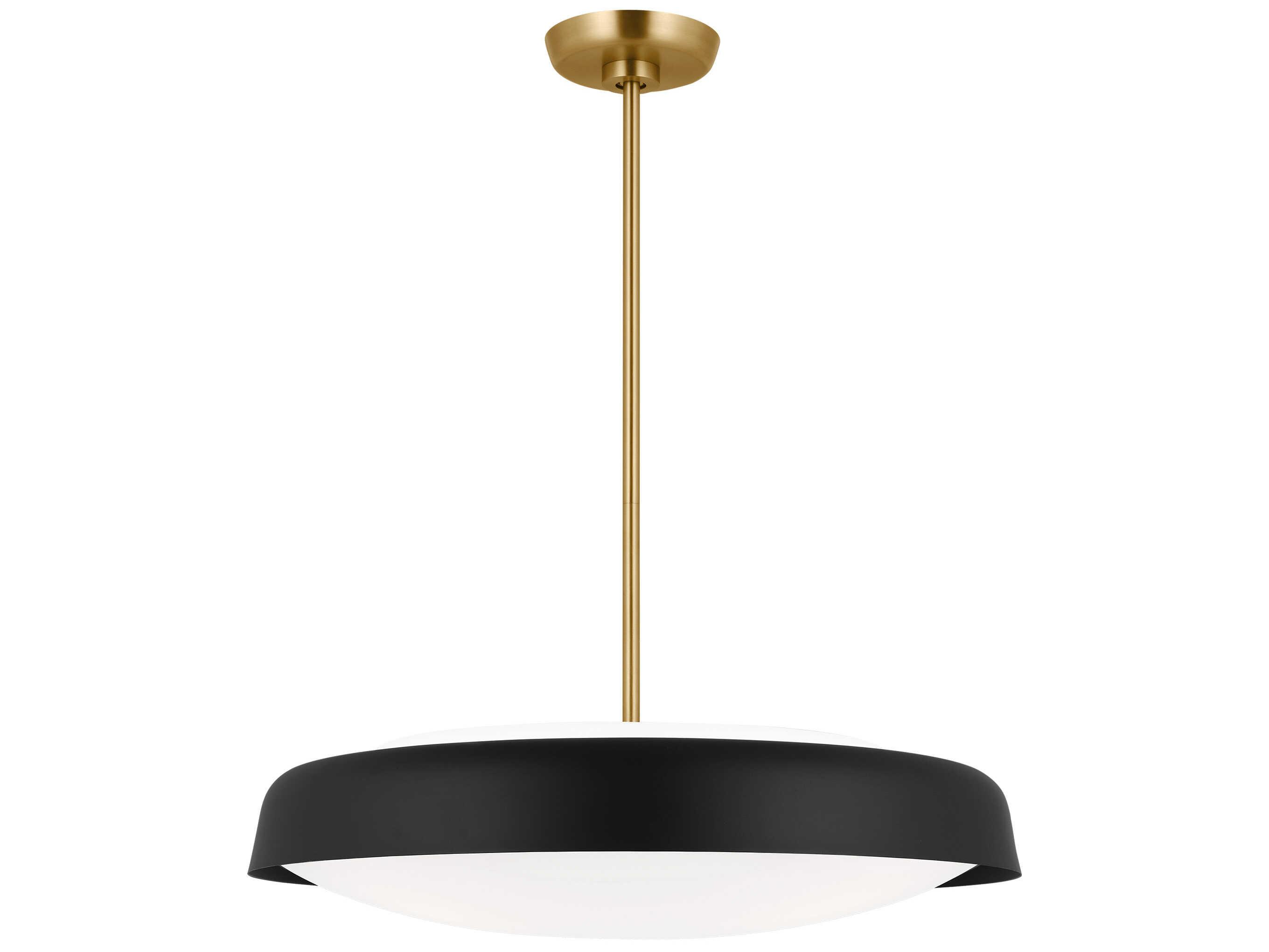Visual Comfort Studio Draper 3-Light Midnight Black Bowl Pendant
