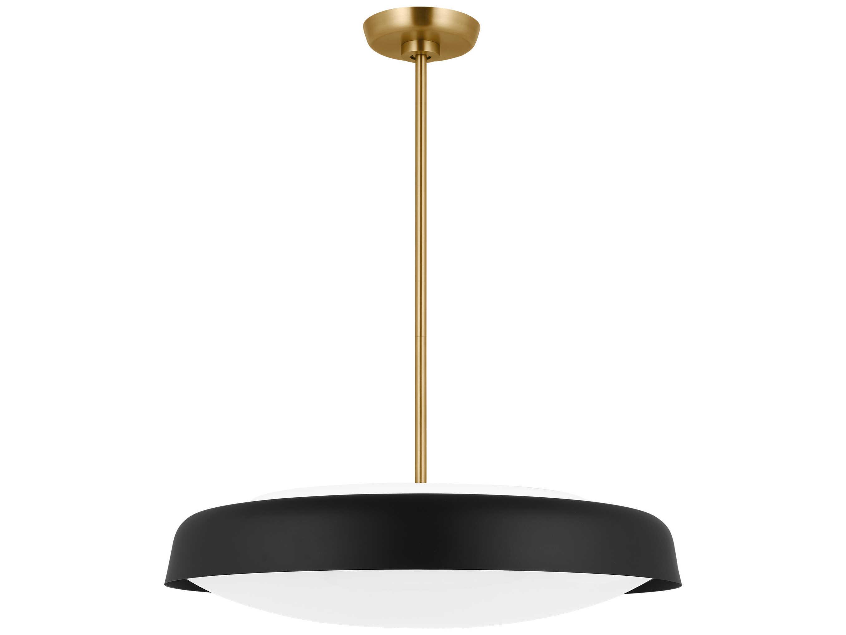 Visual Comfort Studio Draper 3-Light Midnight Black Bowl Pendant